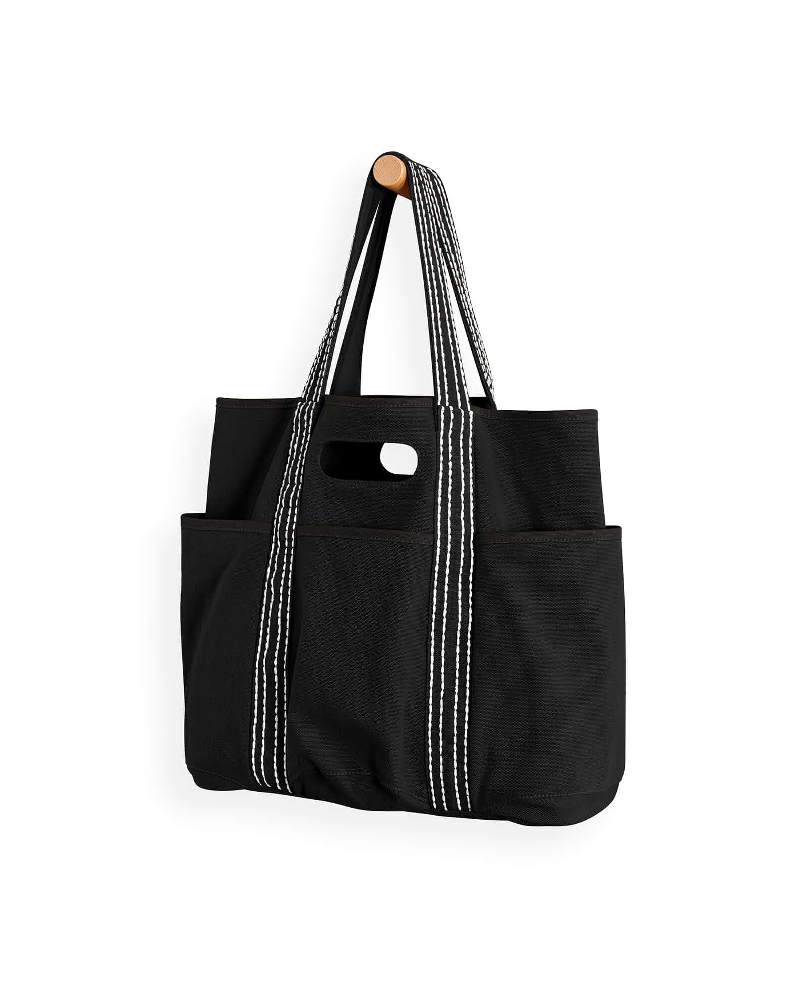 29L Oversized Canvas Tote Large Capacity Open Top Shoulder Bag - ododos