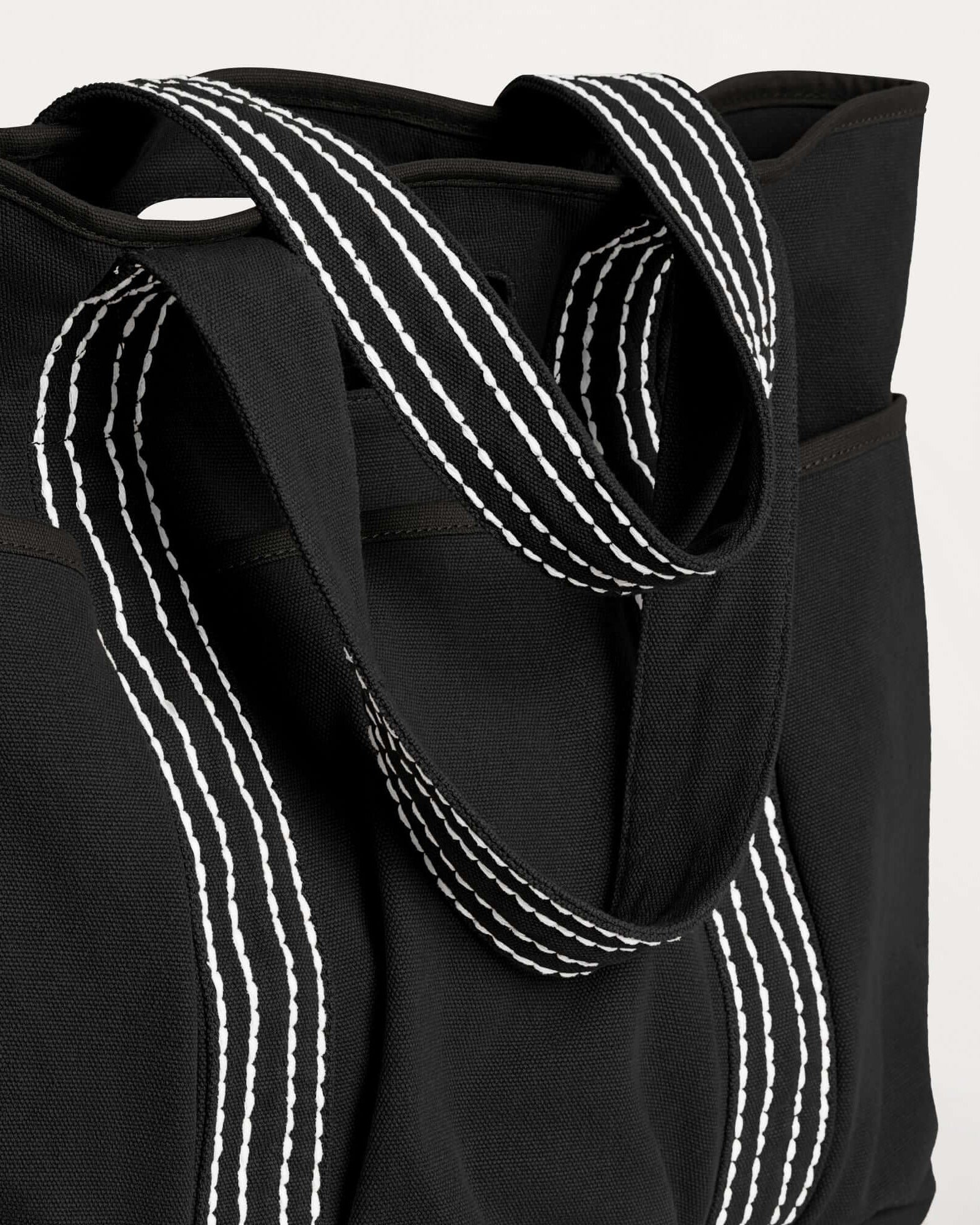 29L Oversized Canvas Tote Large Capacity Open Top Shoulder Bag - ododos