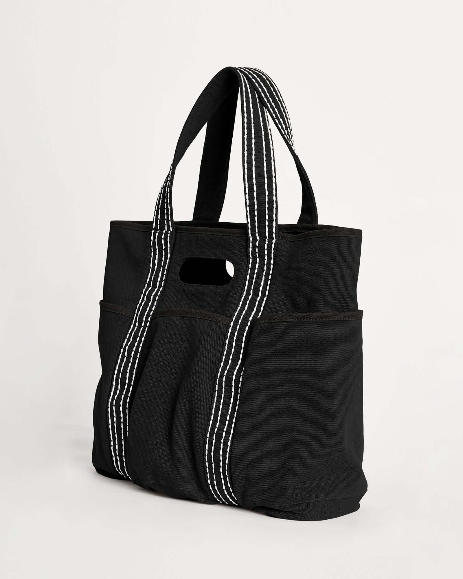 29L Oversized Canvas Tote Large Capacity Open Top Shoulder Bag - ododos