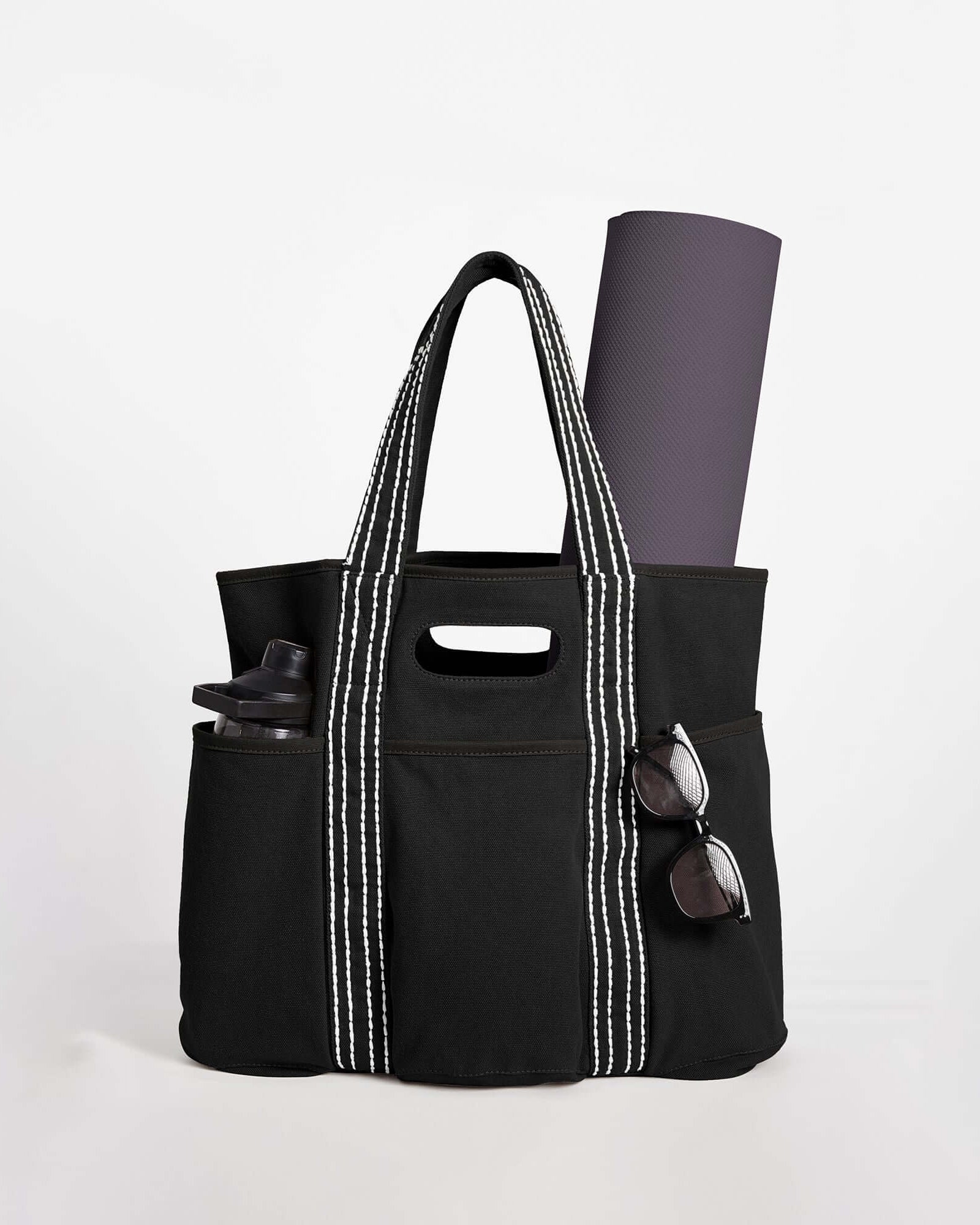 29L Oversized Canvas Tote Large Capacity Open Top Shoulder Bag - ododos