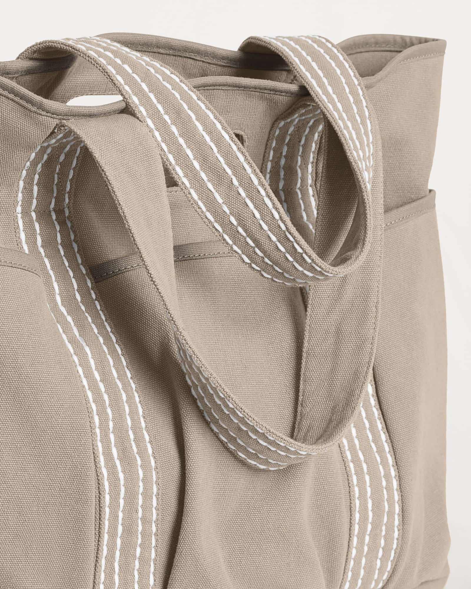 29L Oversized Canvas Tote Large Capacity Open Top Shoulder Bag - ododos