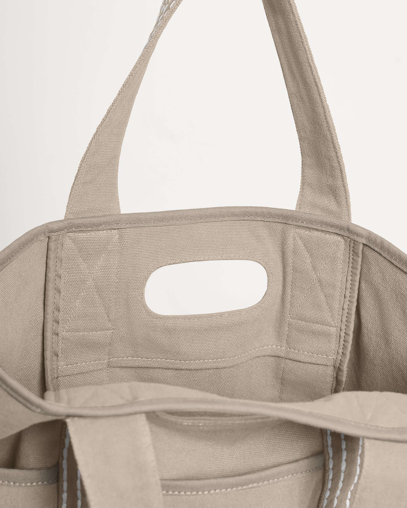 29L Oversized Canvas Tote Large Capacity Open Top Shoulder Bag - ododos