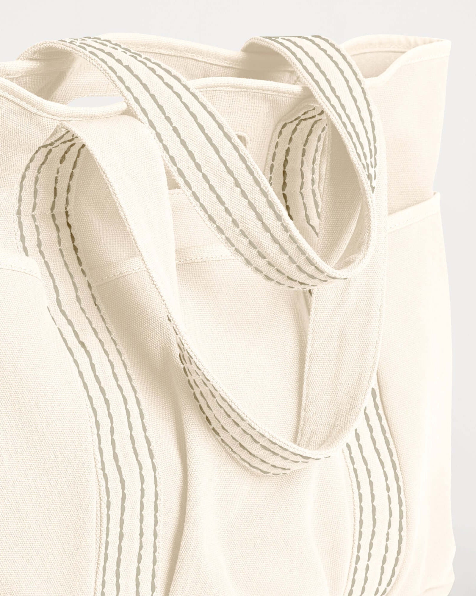 29L Oversized Canvas Tote Large Capacity Open Top Shoulder Bag - ododos