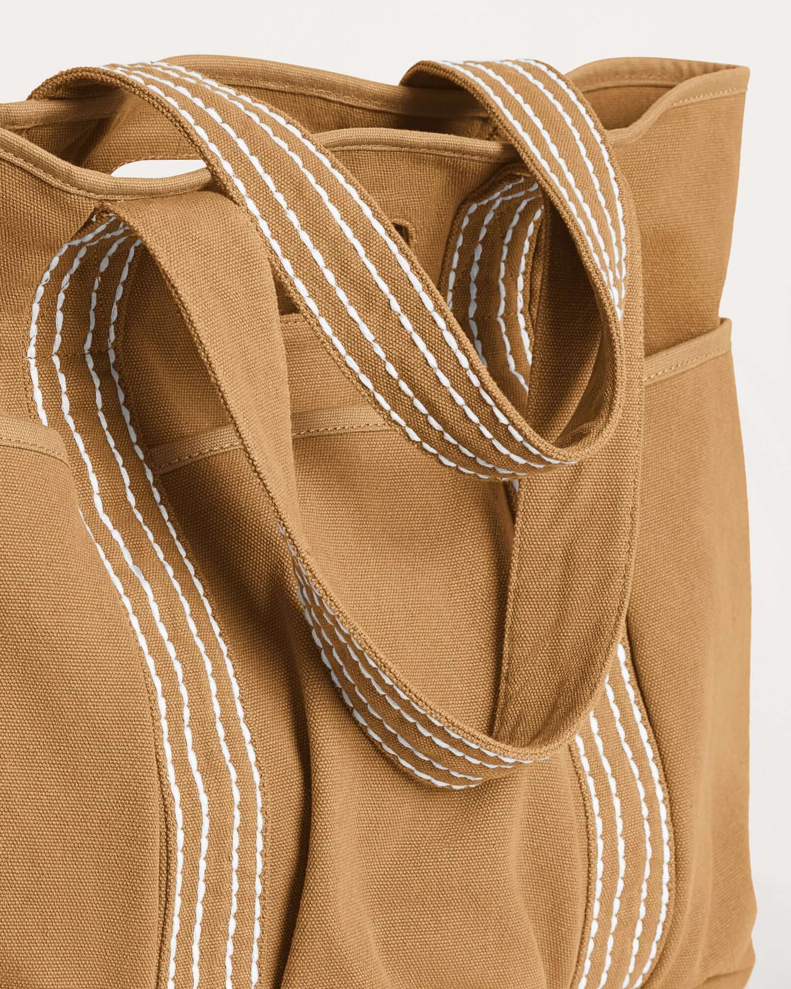 29L Oversized Canvas Tote Large Capacity Open Top Shoulder Bag - ododos