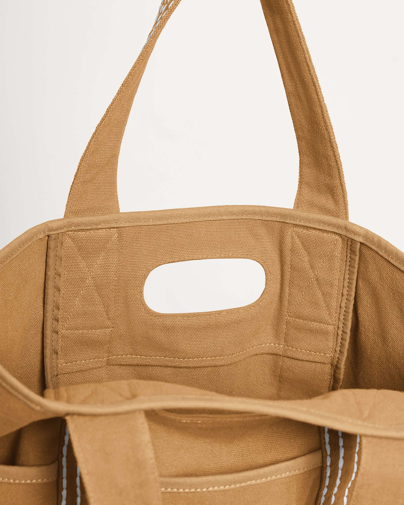 29L Oversized Canvas Tote Large Capacity Open Top Shoulder Bag - ododos