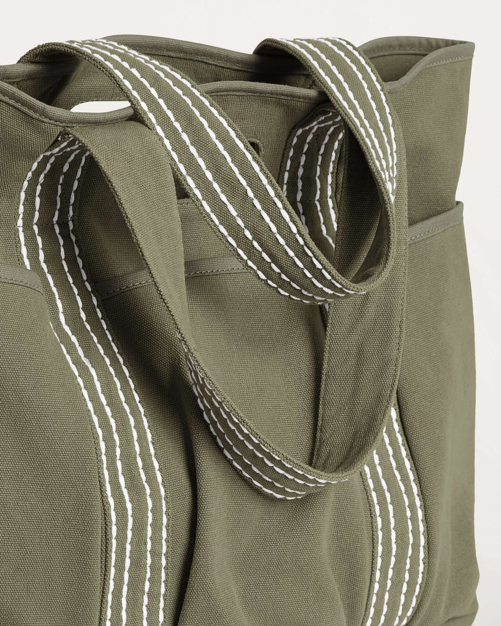 29L Oversized Canvas Tote Large Capacity Open Top Shoulder Bag - ododos