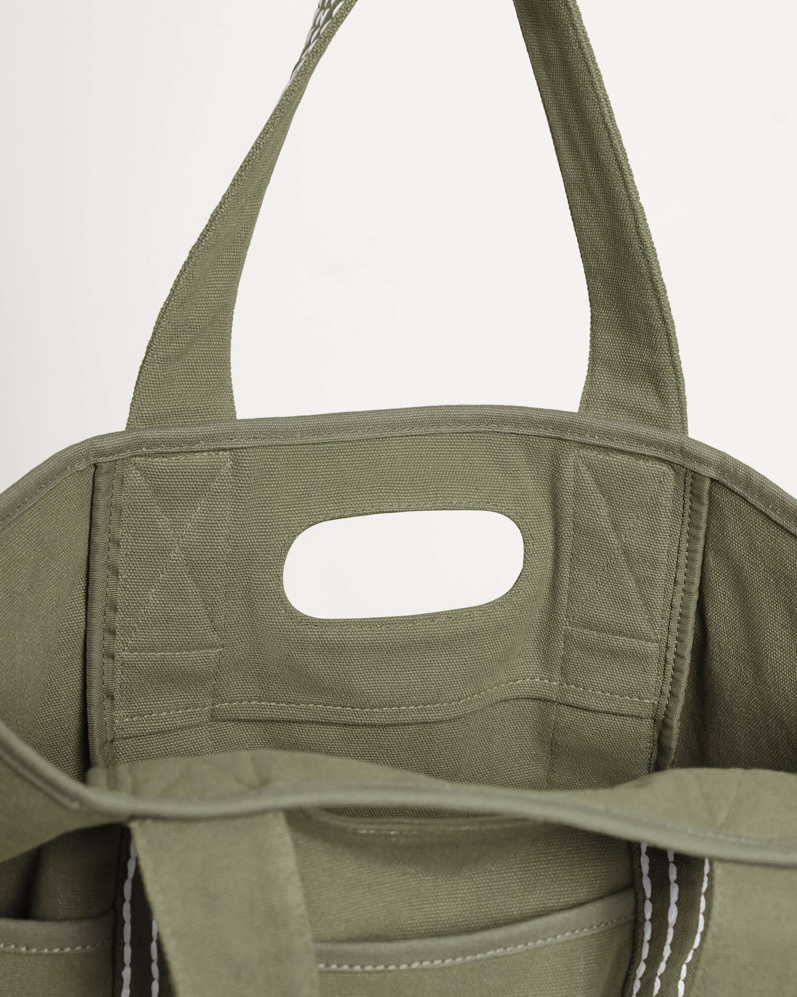 29L Oversized Canvas Tote Large Capacity Open Top Shoulder Bag - ododos