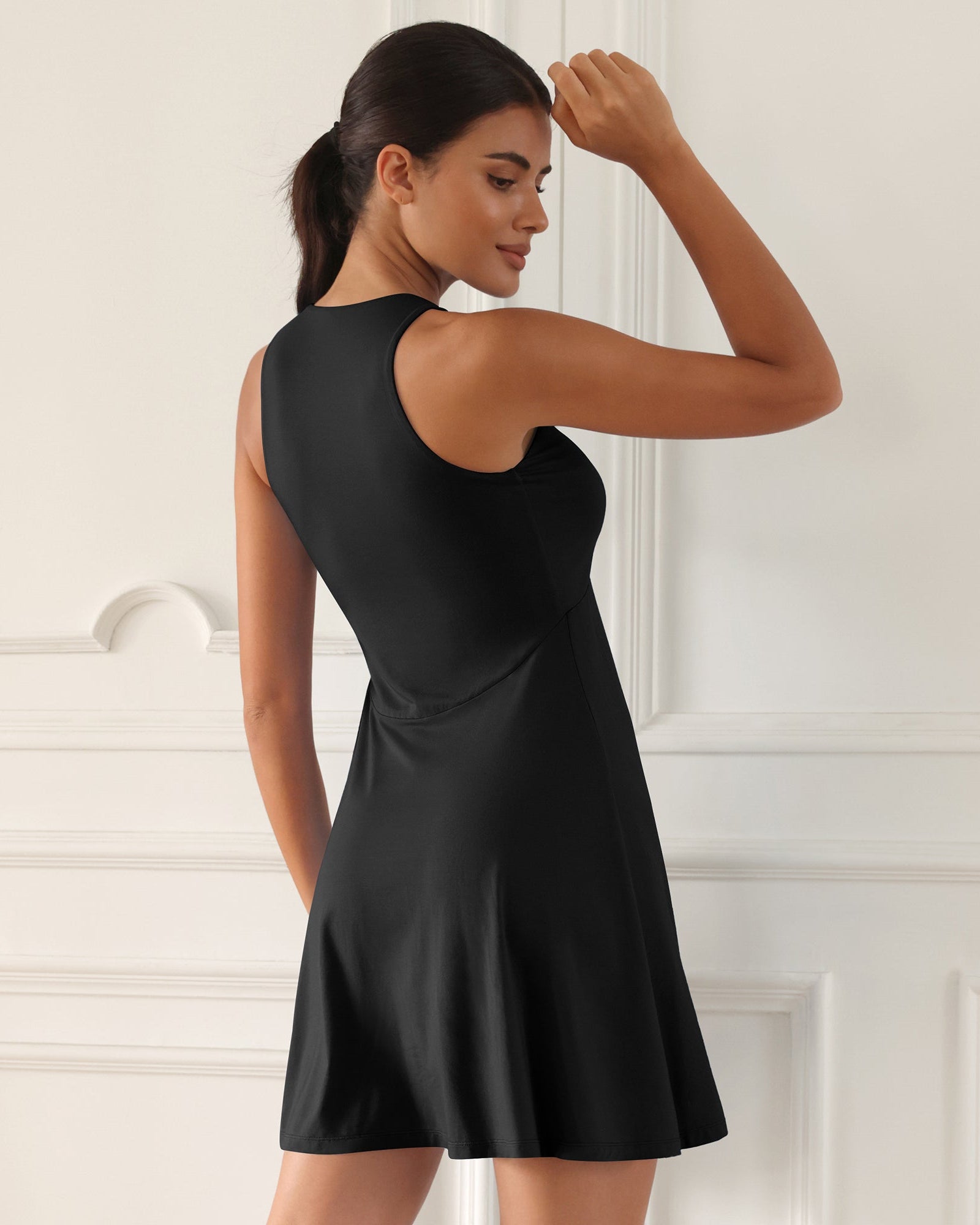 Casual Flare Tank Dress - ododos