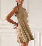 Casual Flare Tank Dress - ododos
