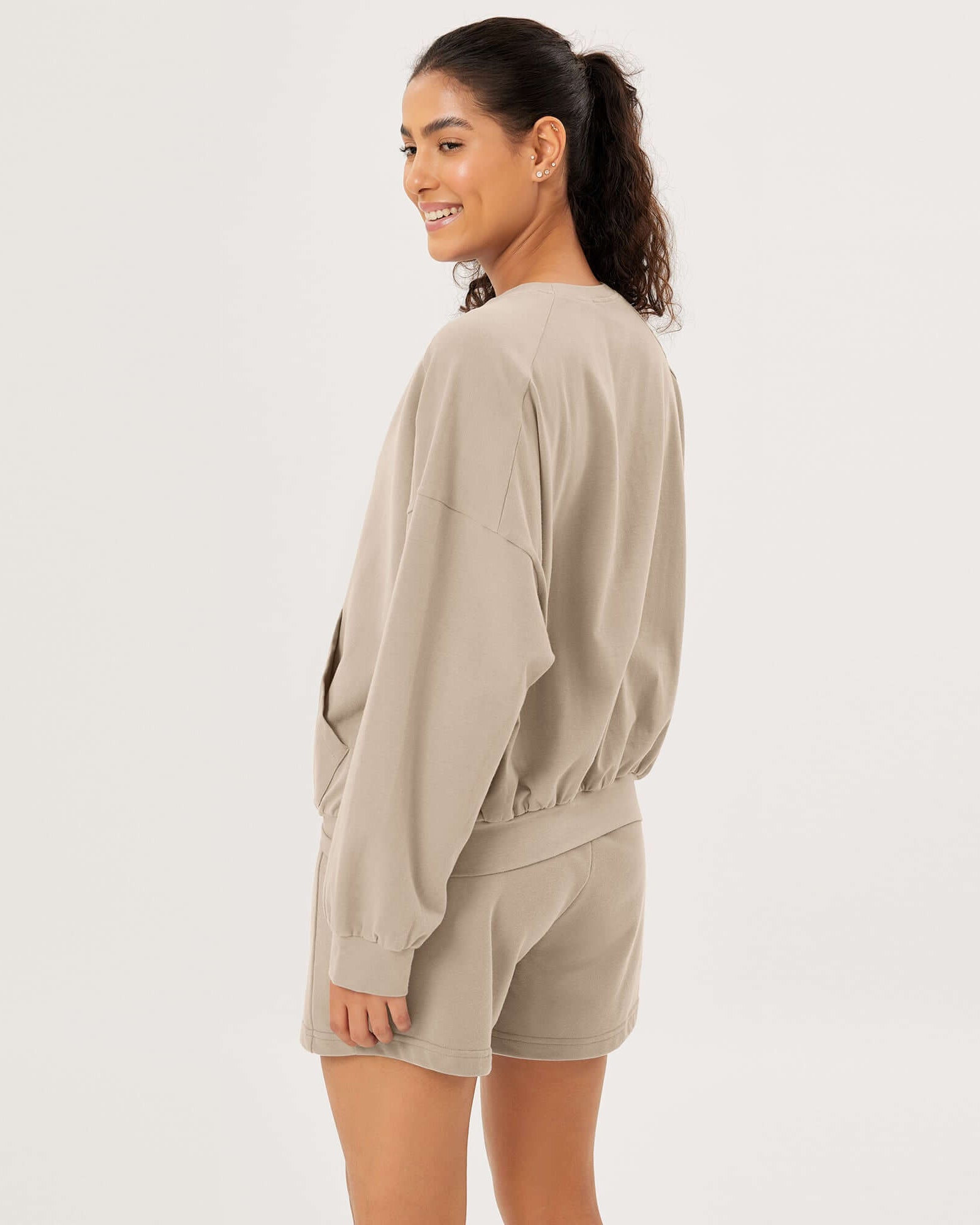 Cotton Soft Oversized Sweatshirts Pullover with Kangaroo Pocket - ododos