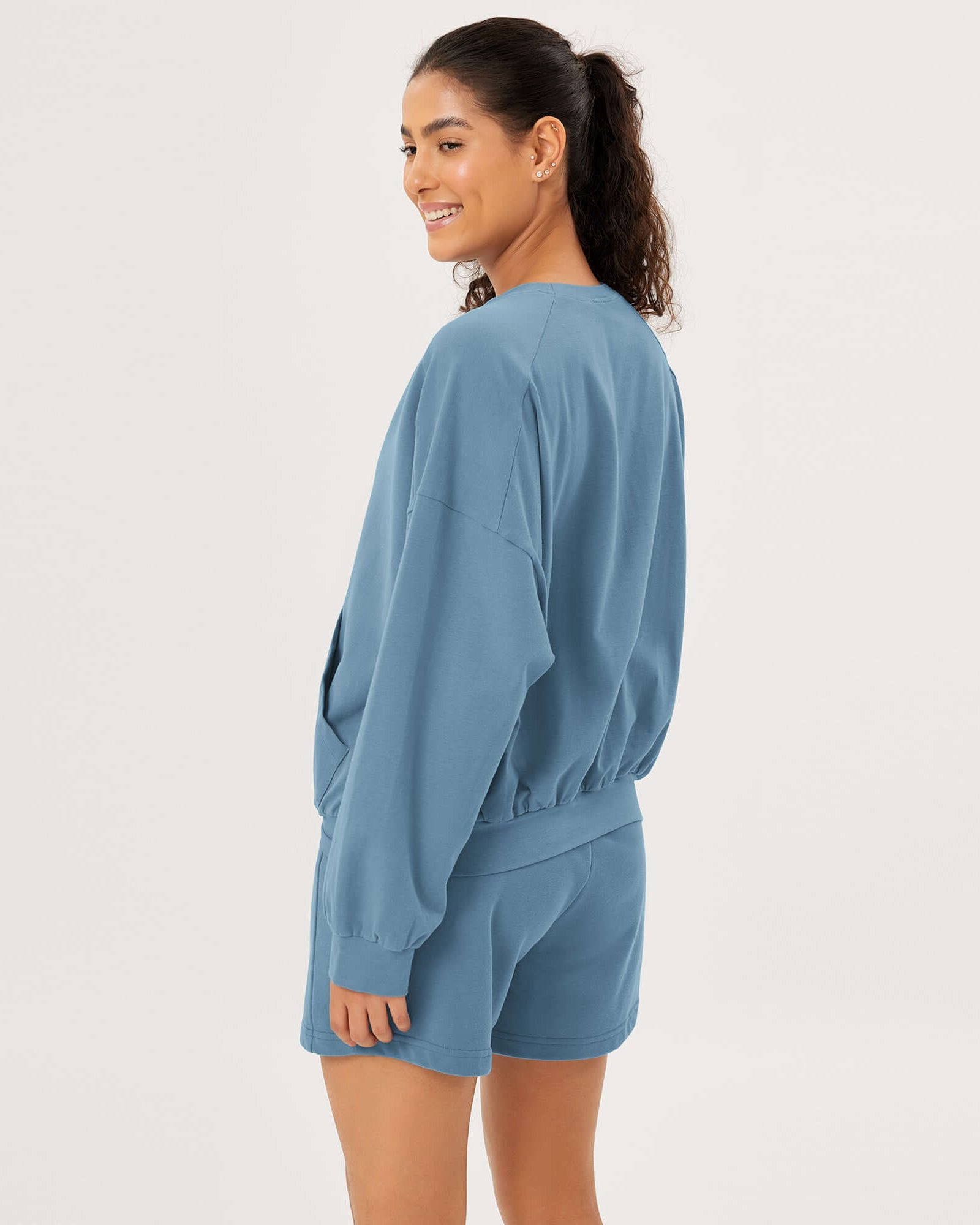 Cotton Soft Oversized Sweatshirts Pullover with Kangaroo Pocket - ododos