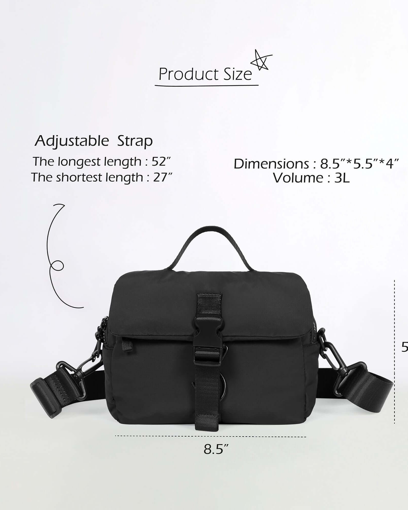 Hanging Travel Toiletry Bag with Removable Strap - ododos