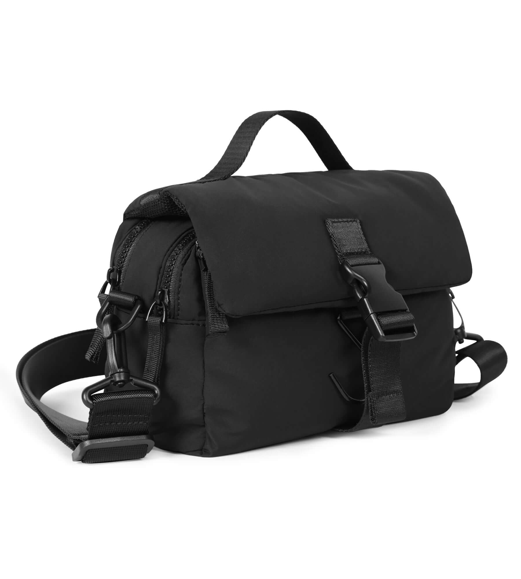 Hanging Travel Toiletry Bag with Removable Strap Black 8.5 x 5.5 x 4 - ododos