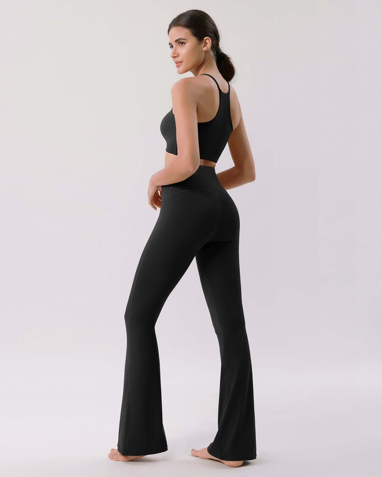 Cloud Feeling 32 Crossover High Waist Flared Pants - ododos