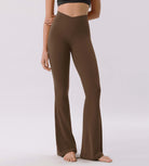 Cloud Feeling 32 Crossover High Waist Flared Pants - ododos