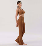 Cloud Feeling 32 Crossover High Waist Flared Pants - ododos