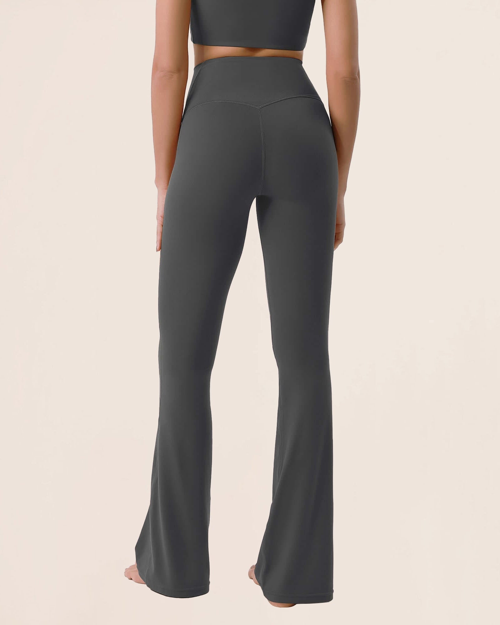 Cloud Feeling 30 Crossover High Waist Flared Pants - ododos