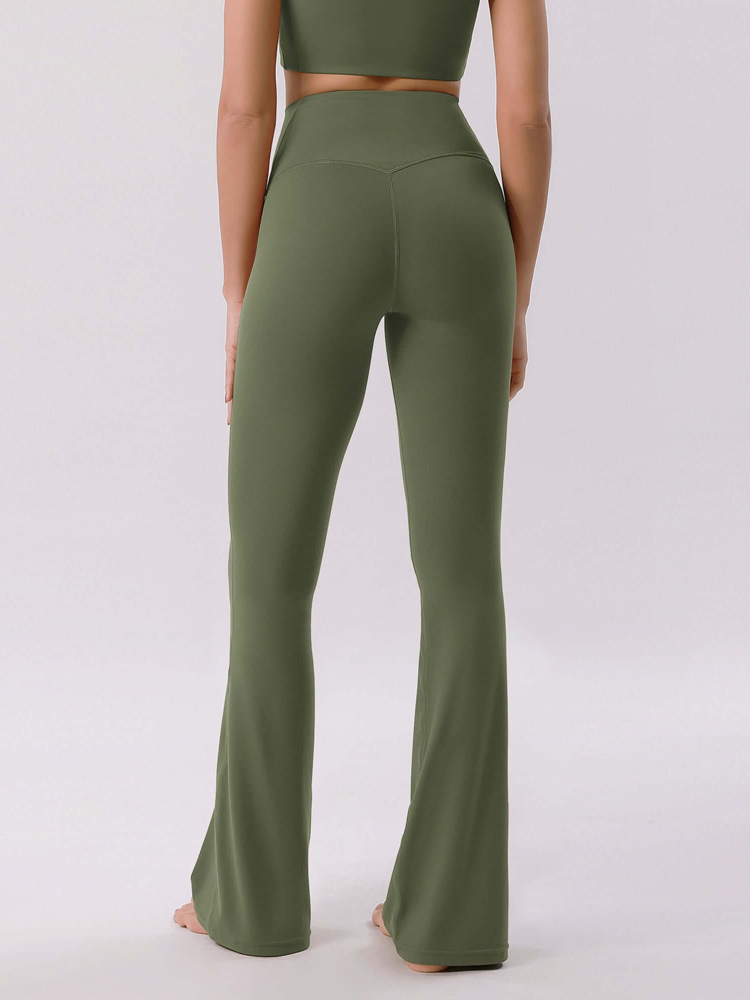 Cloud Feeling 30 Crossover High Waist Flared Pants - ododos