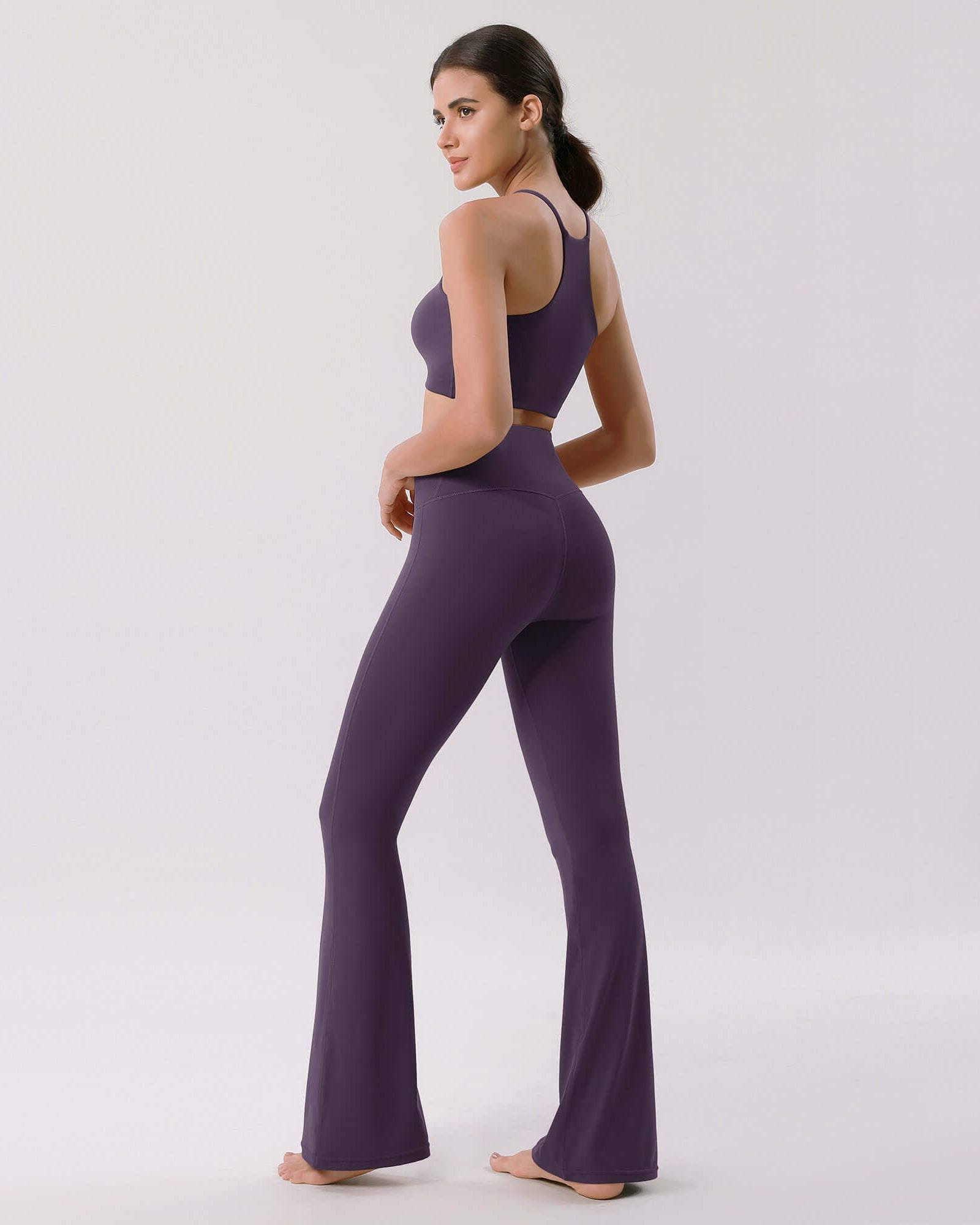 Cloud Feeling 30 Crossover High Waist Flared Pants - ododos