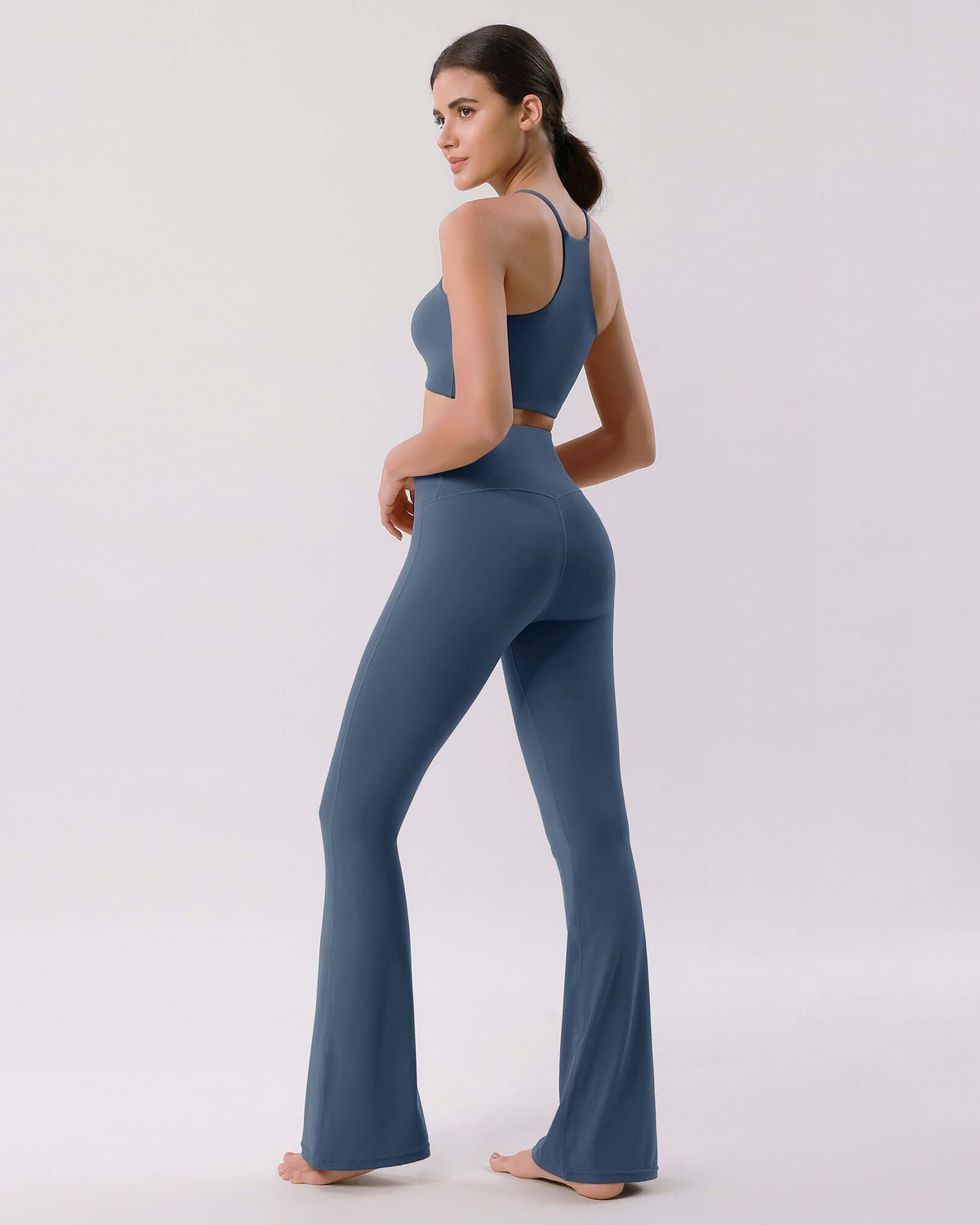 Cloud Feeling 30 Crossover High Waist Flared Pants - ododos