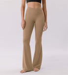 Cloud Feeling 32 Crossover High Waist Flared Pants - ododos