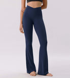 Cloud Feeling 30 Crossover High Waist Flared Pants - ododos