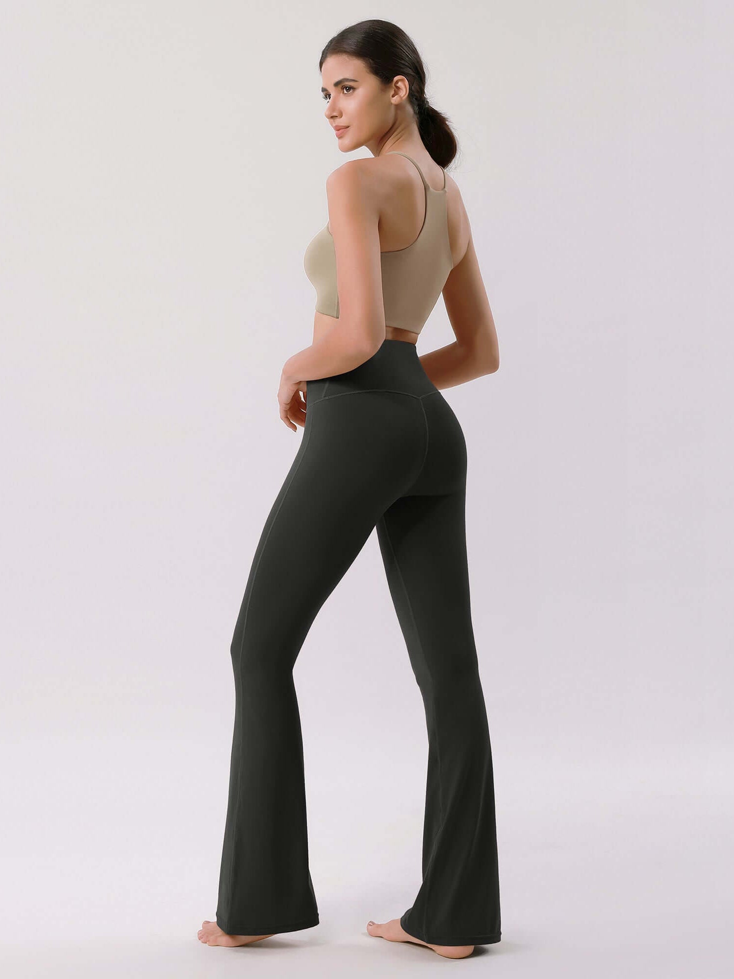 Cloud Feeling 30 Crossover High Waist Flared Pants - ododos