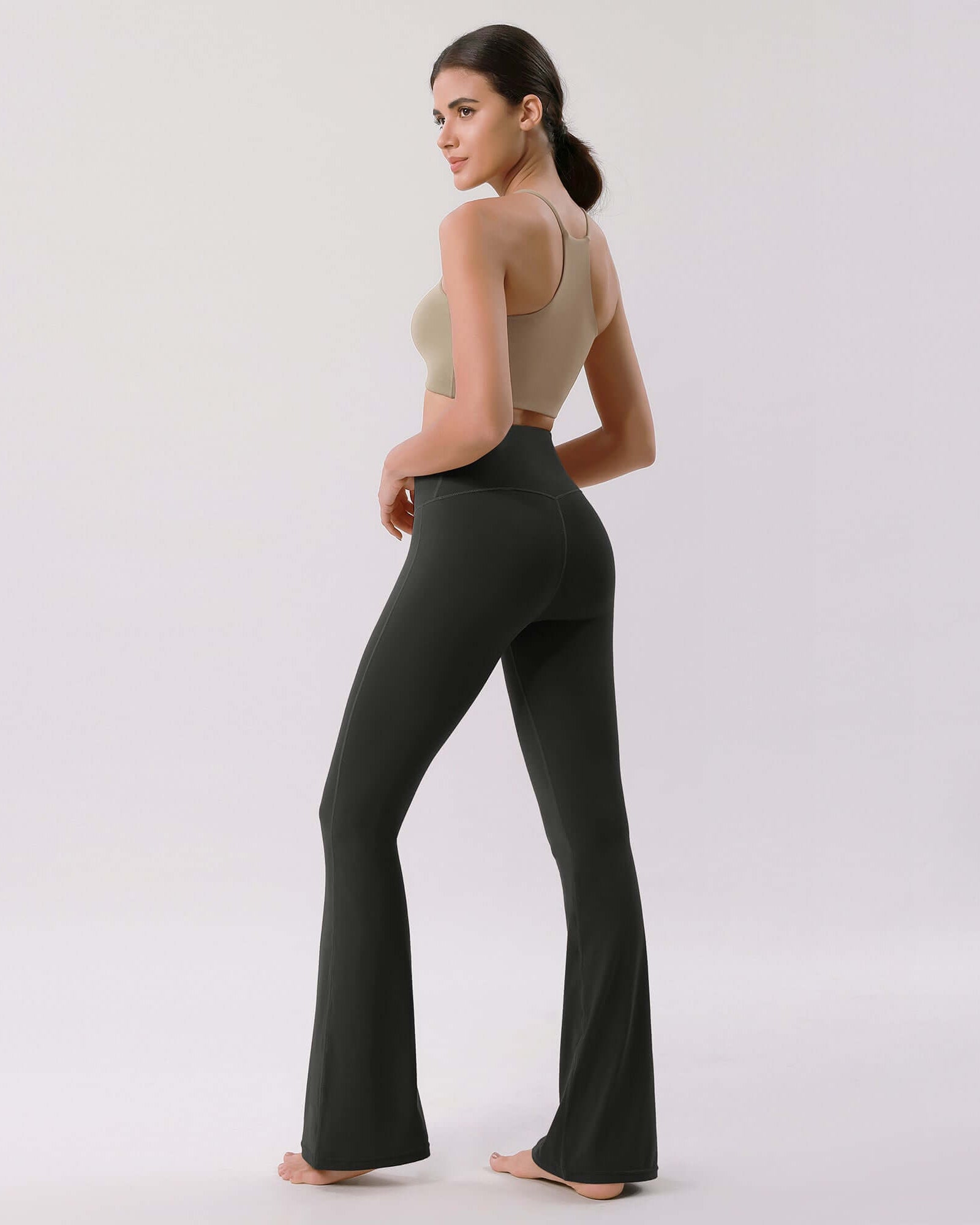 Cloud Feeling 32 Crossover High Waist Flared Pants - ododos