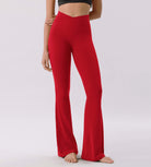 Cloud Feeling 32 Crossover High Waist Flared Pants - ododos