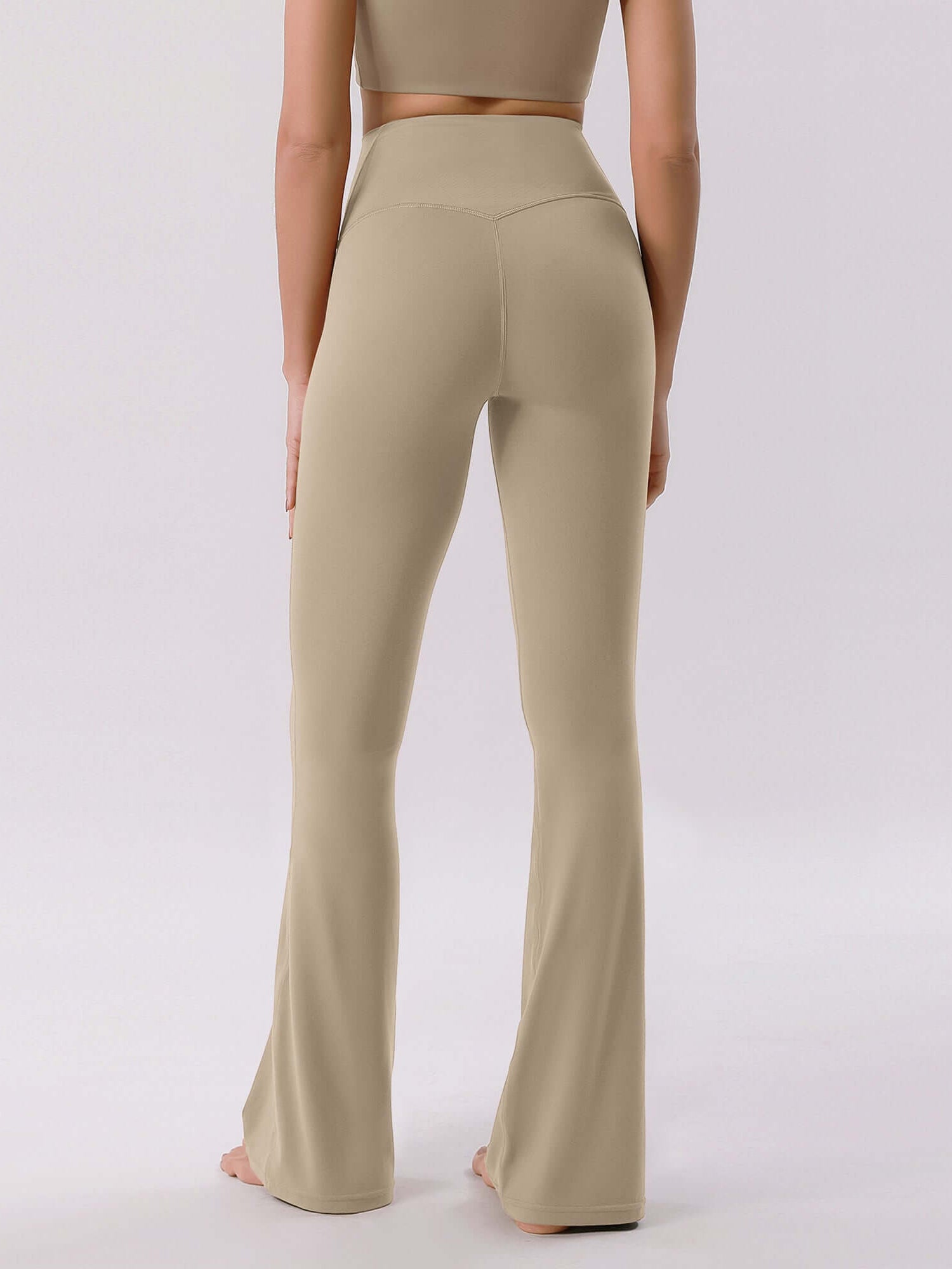 Cloud Feeling 30 Crossover High Waist Flared Pants - ododos