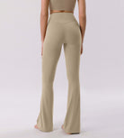 Cloud Feeling 32 Crossover High Waist Flared Pants - ododos