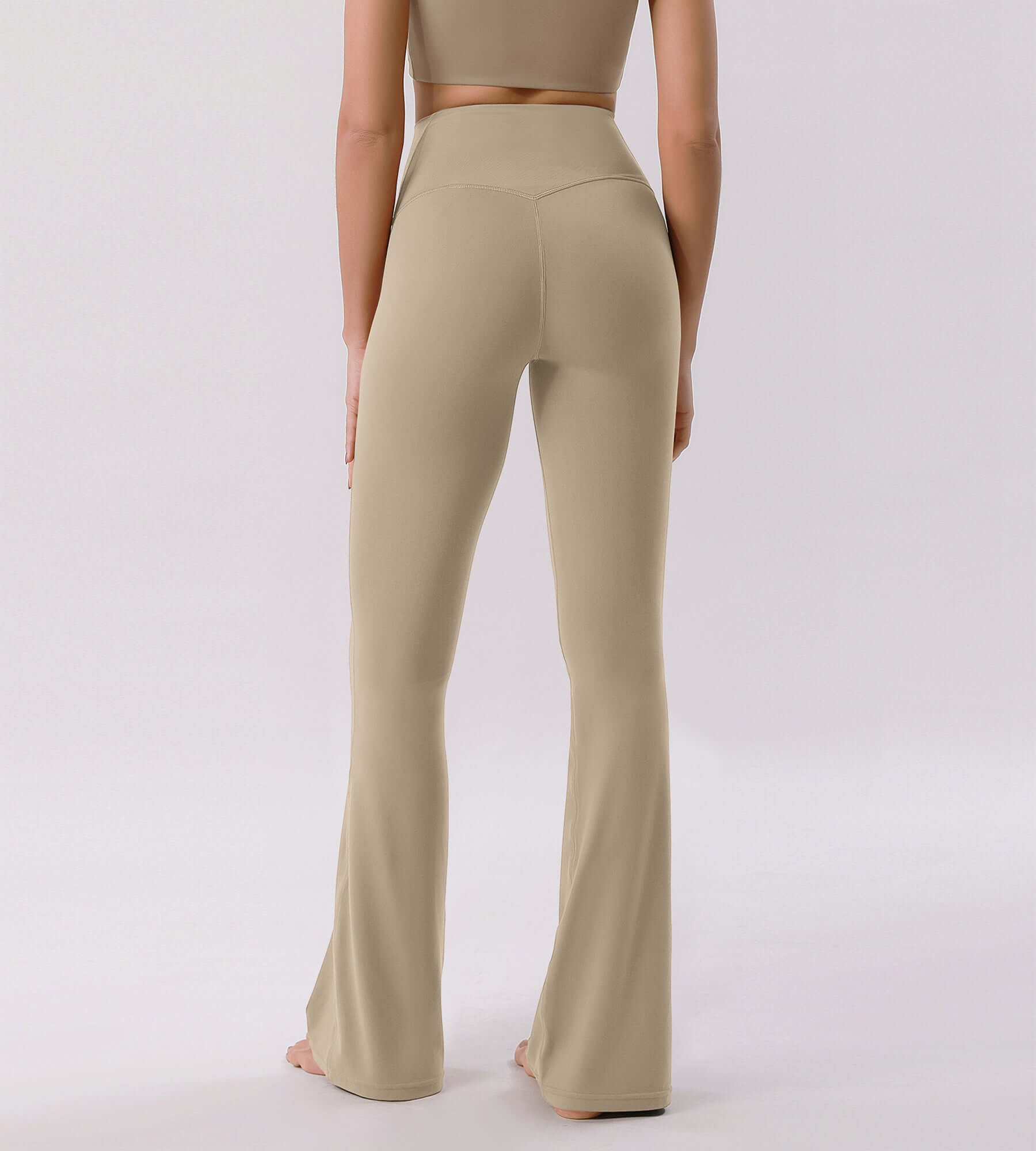Cloud Feeling 32 Crossover High Waist Flared Pants - ododos
