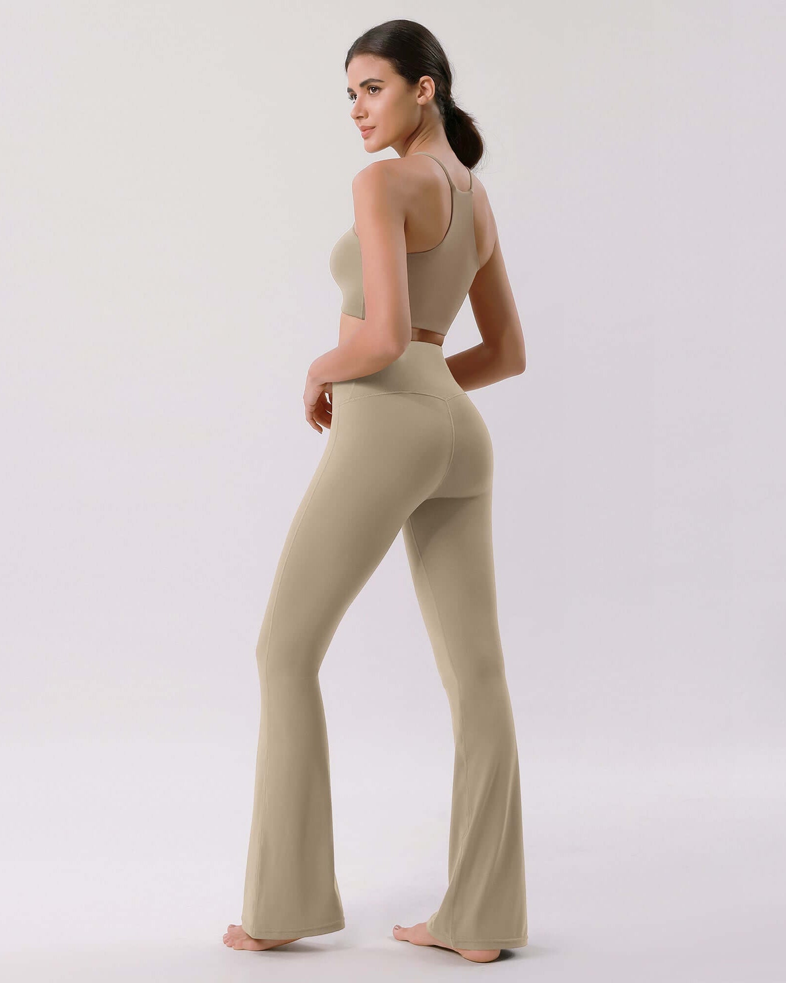Cloud Feeling 32 Crossover High Waist Flared Pants - ododos