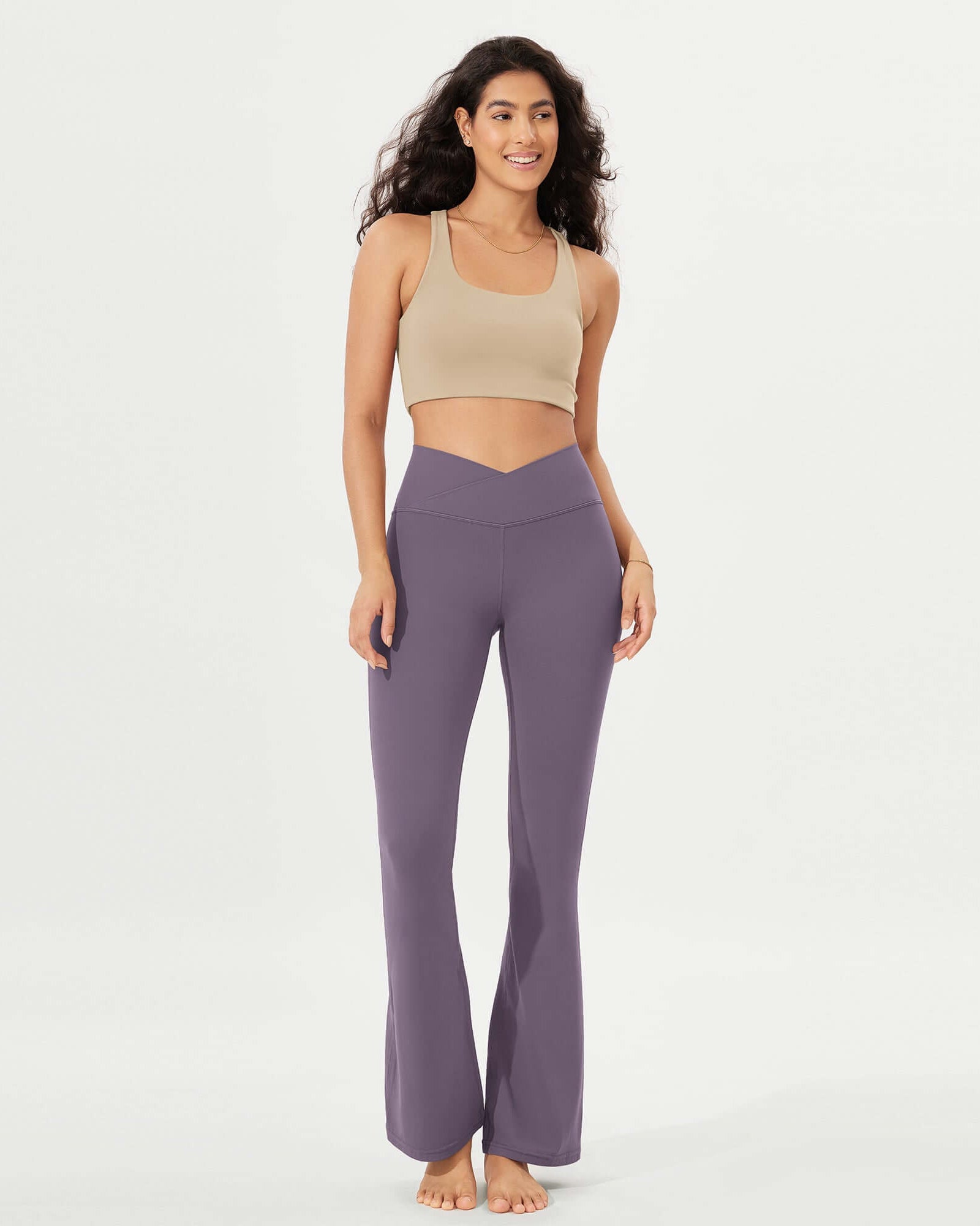 32 Cloud Feeling High Waist Bootcut Lounge Yoga Pants with Back - ododos