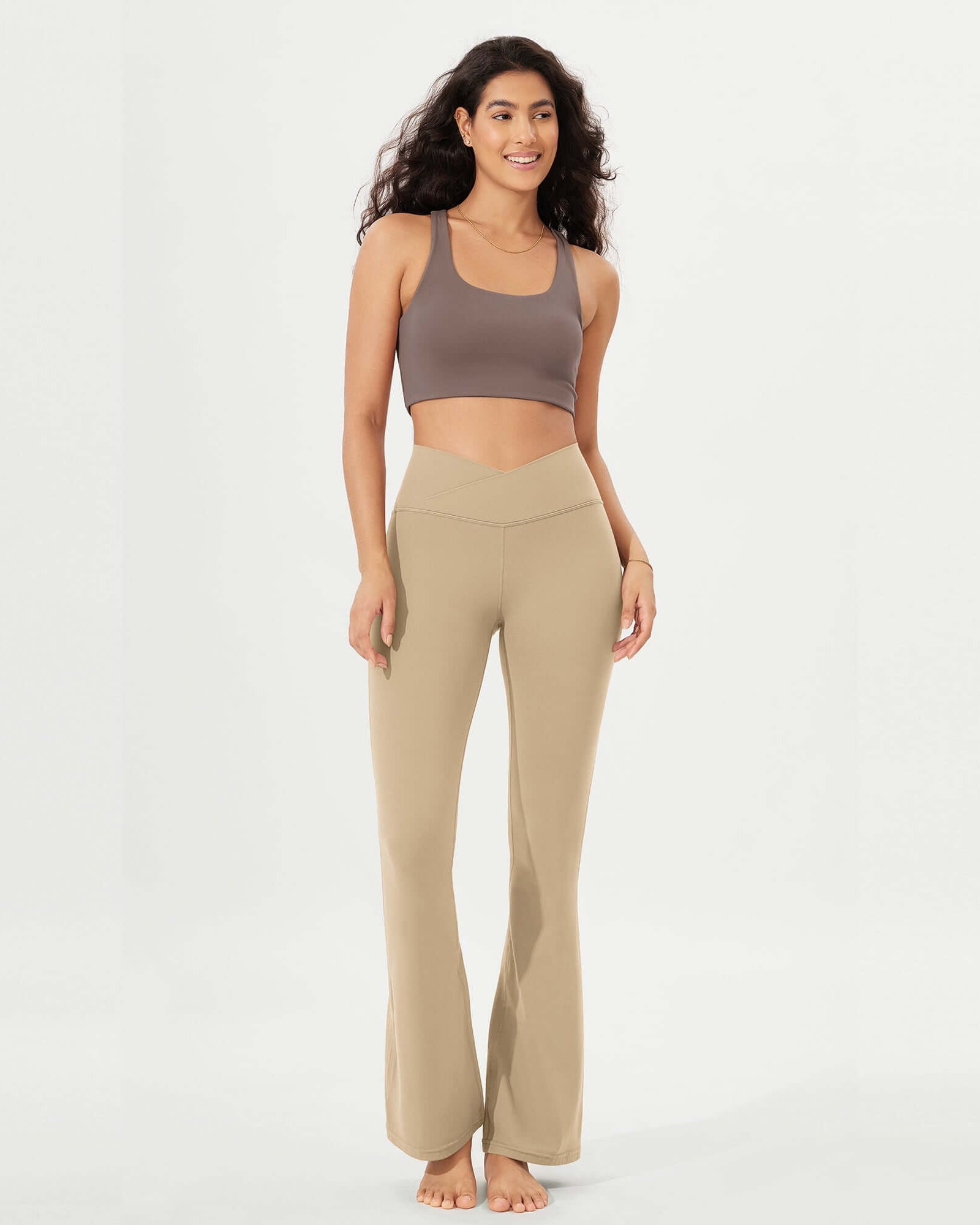 32 Cloud Feeling High Waist Bootcut Lounge Yoga Pants with Back - ododos