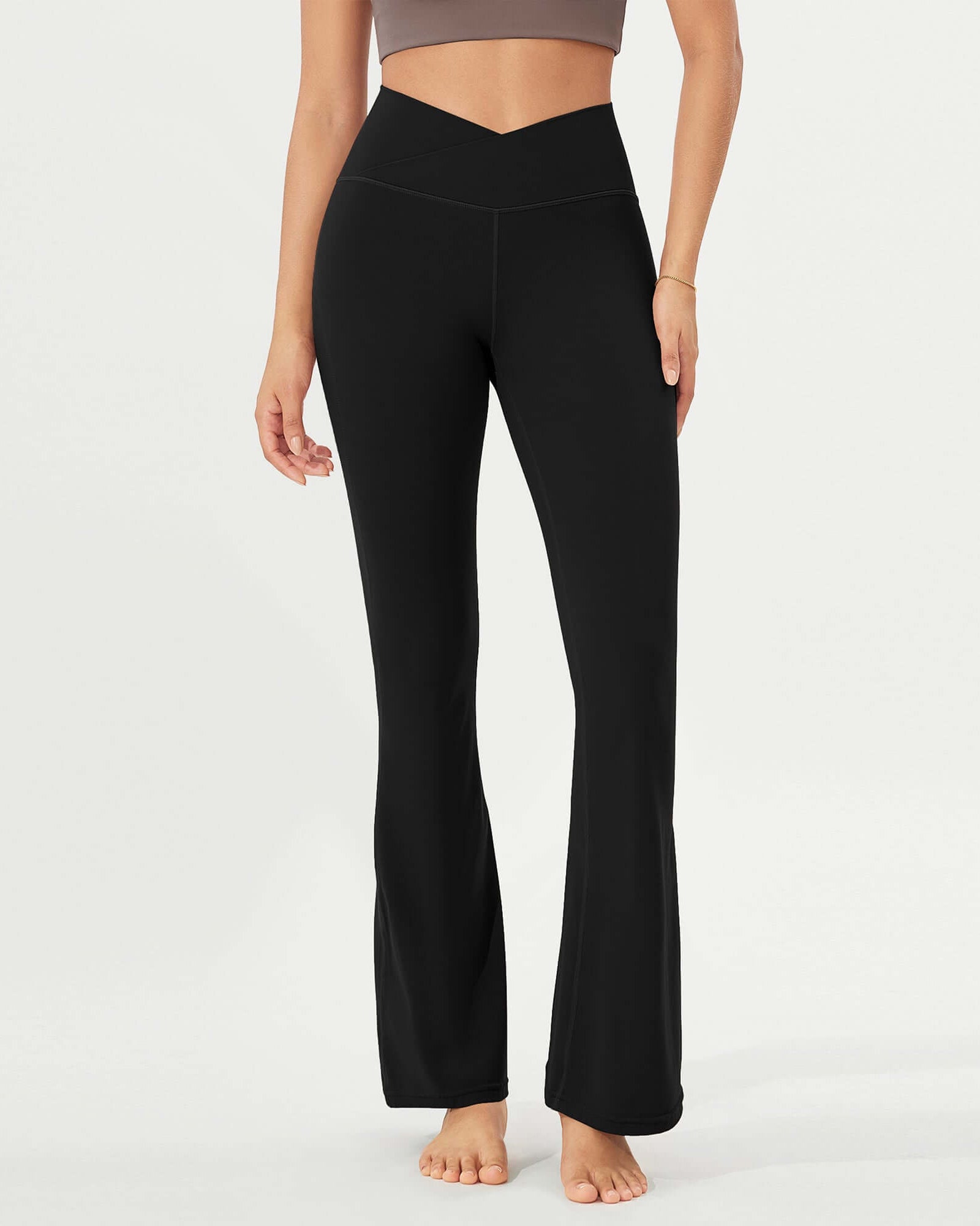 32 Cloud Feeling High Waist Bootcut Lounge Yoga Pants with Back - ododos