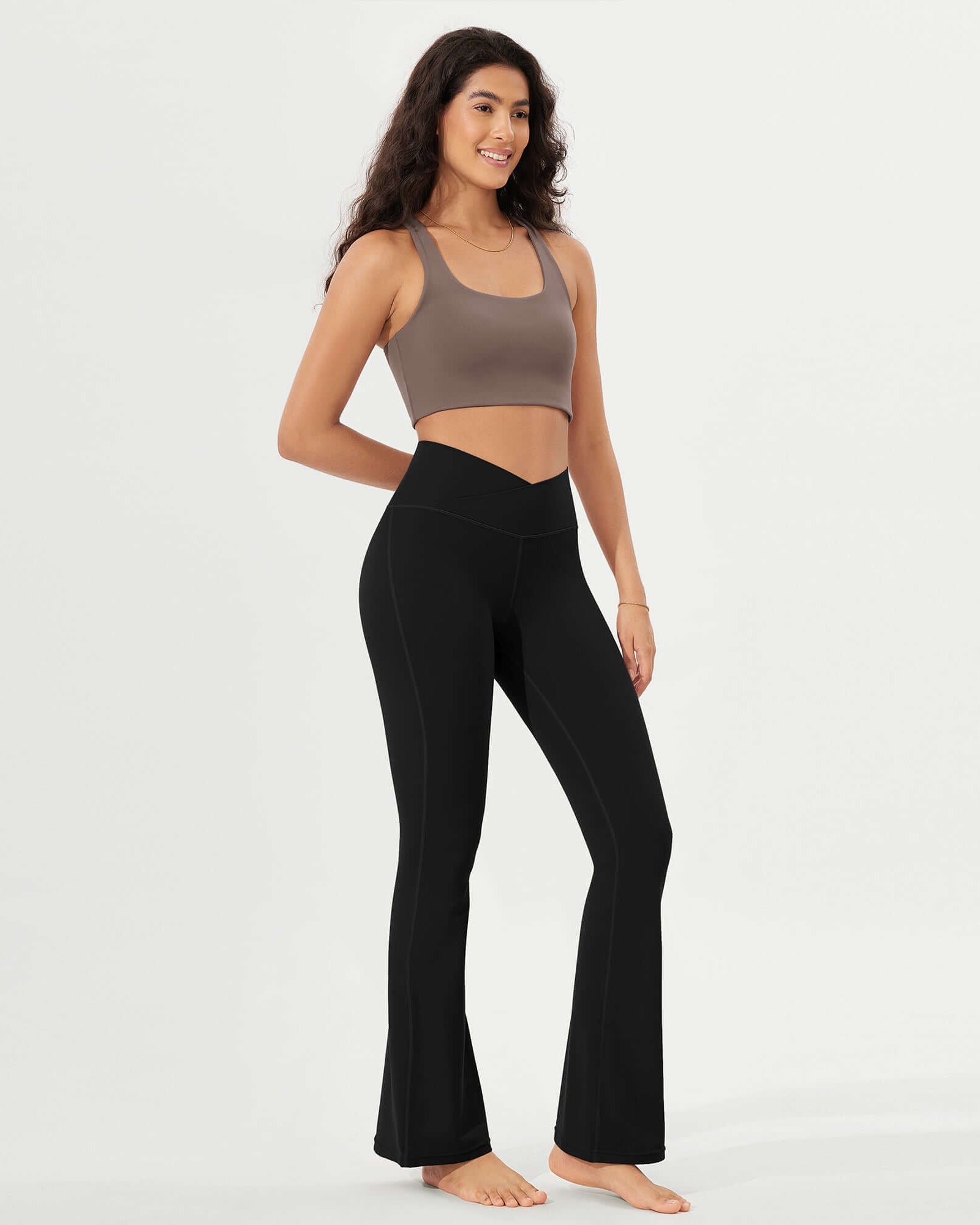 32 Cloud Feeling High Waist Bootcut Lounge Yoga Pants with Back - ododos