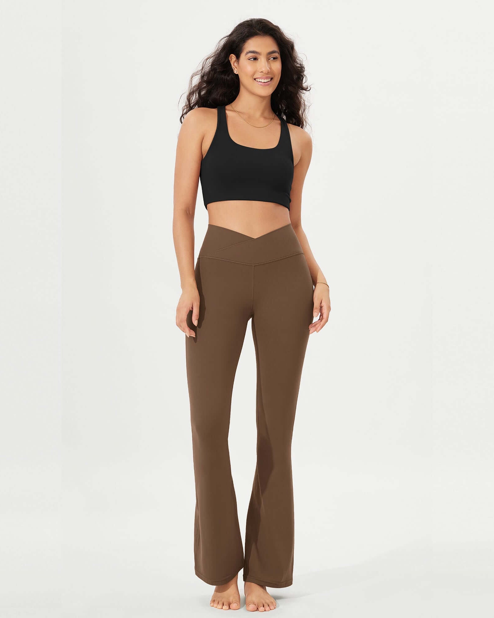 32 Cloud Feeling High Waist Bootcut Lounge Yoga Pants with Back - ododos