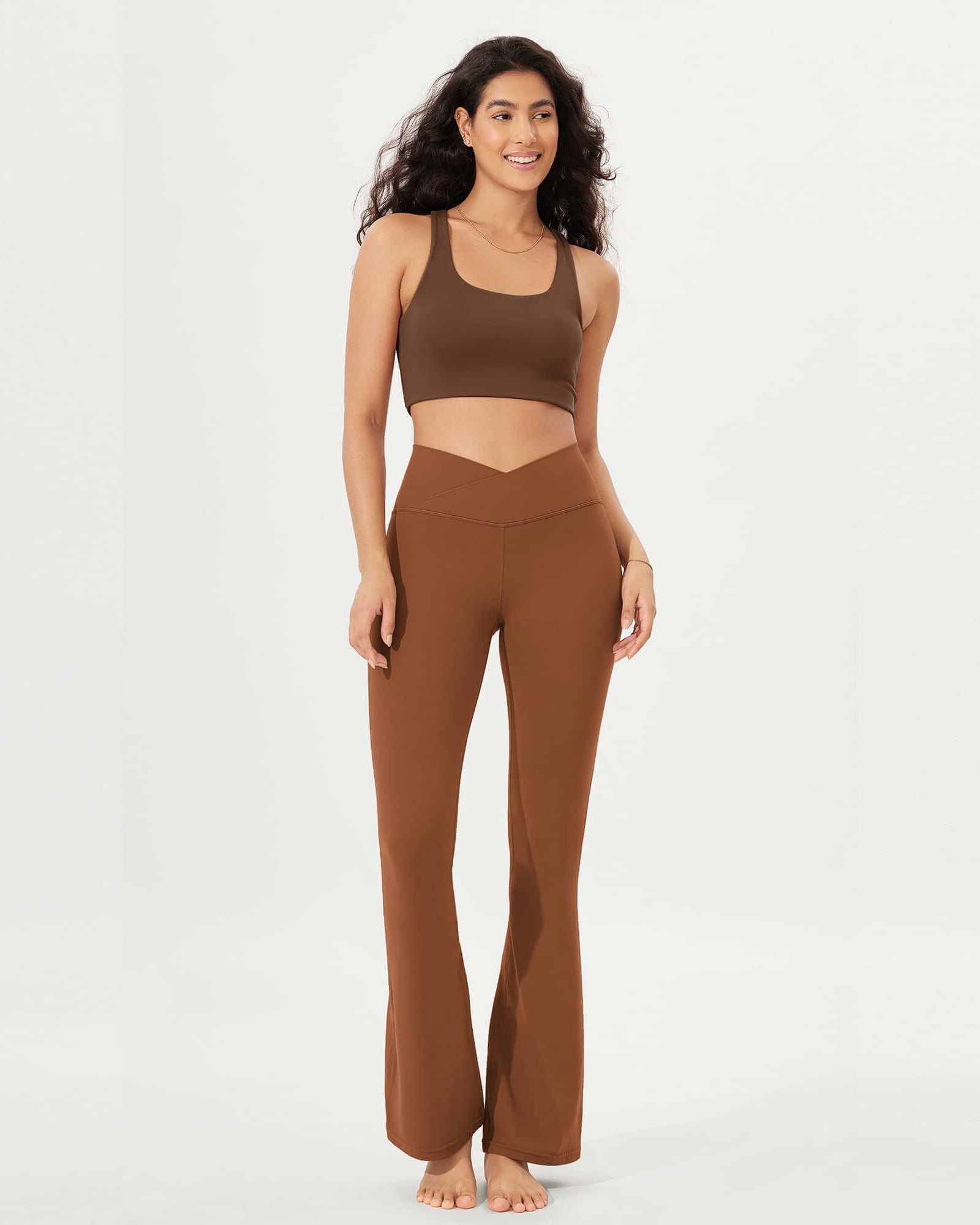 32 Cloud Feeling High Waist Bootcut Lounge Yoga Pants with Back - ododos