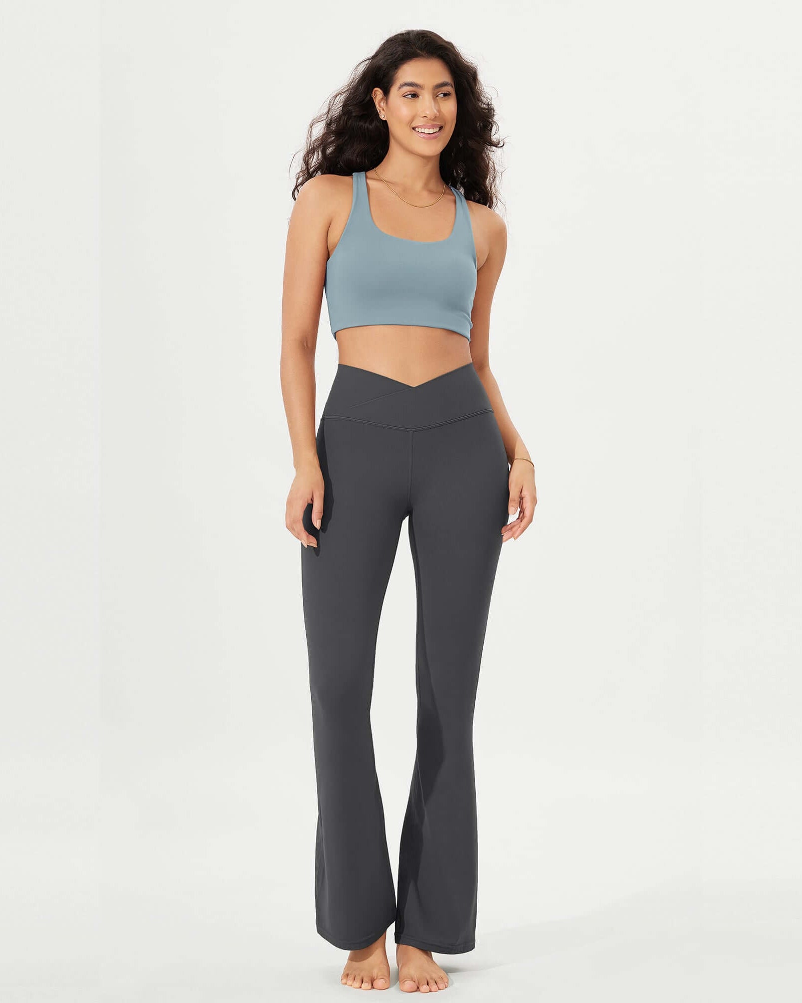 32 Cloud Feeling High Waist Bootcut Lounge Yoga Pants with Back - ododos