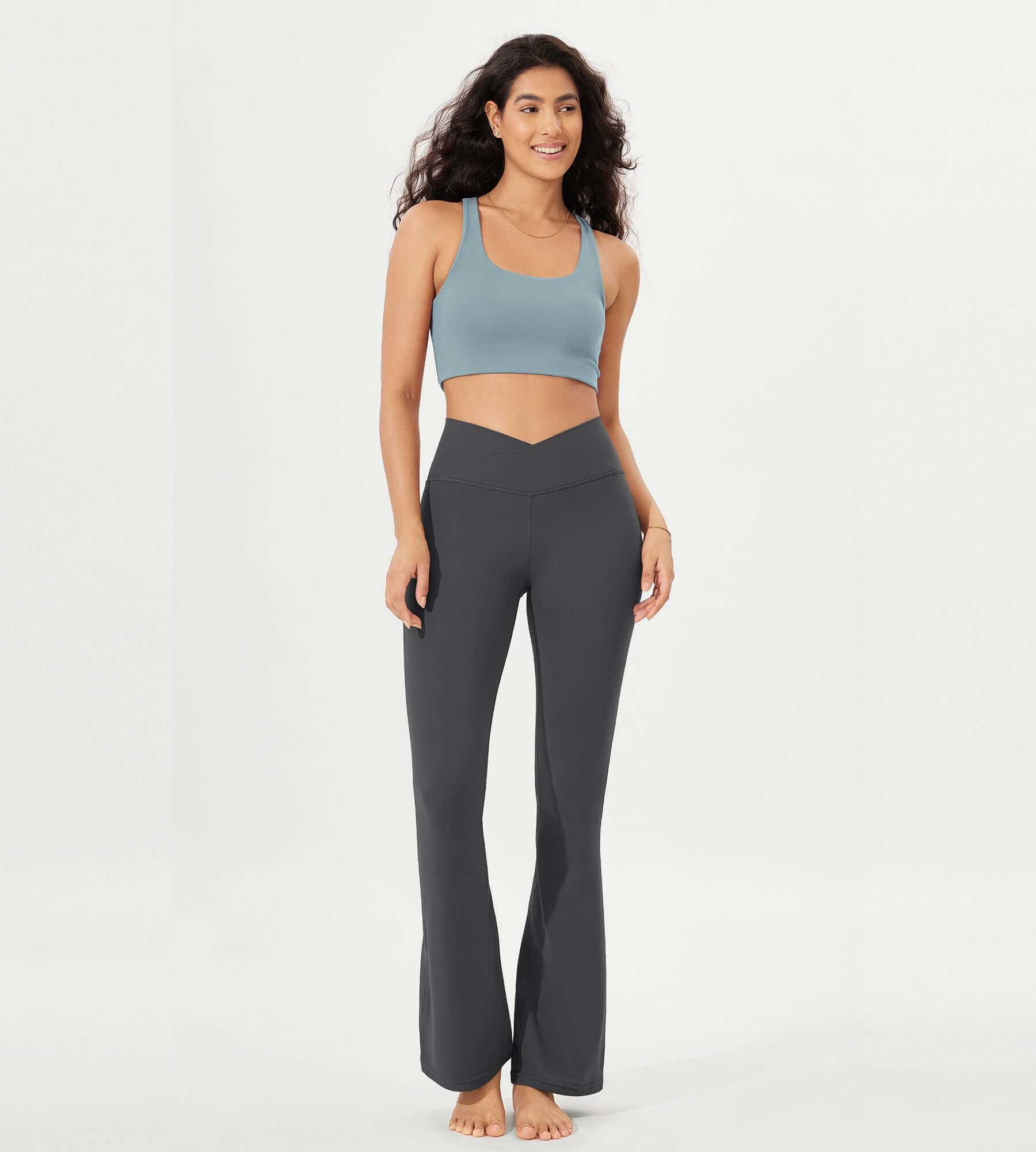 32 Cloud Feeling High Waist Bootcut Lounge Yoga Pants with Back - ododos