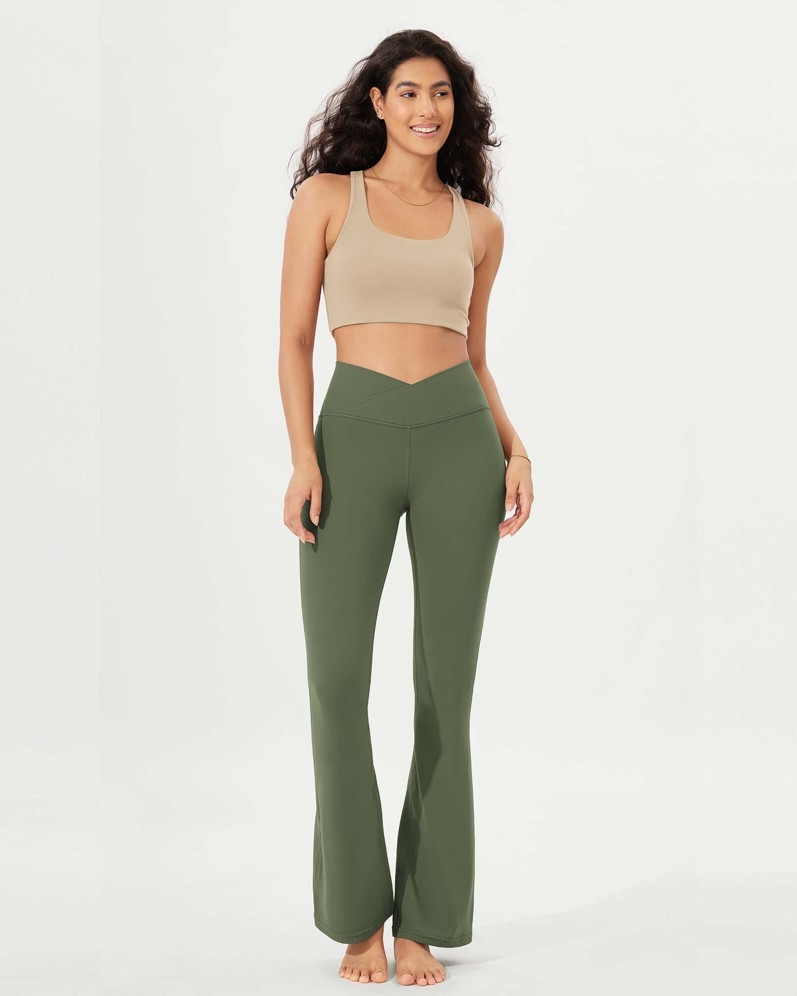 32 Cloud Feeling High Waist Bootcut Lounge Yoga Pants with Back - ododos