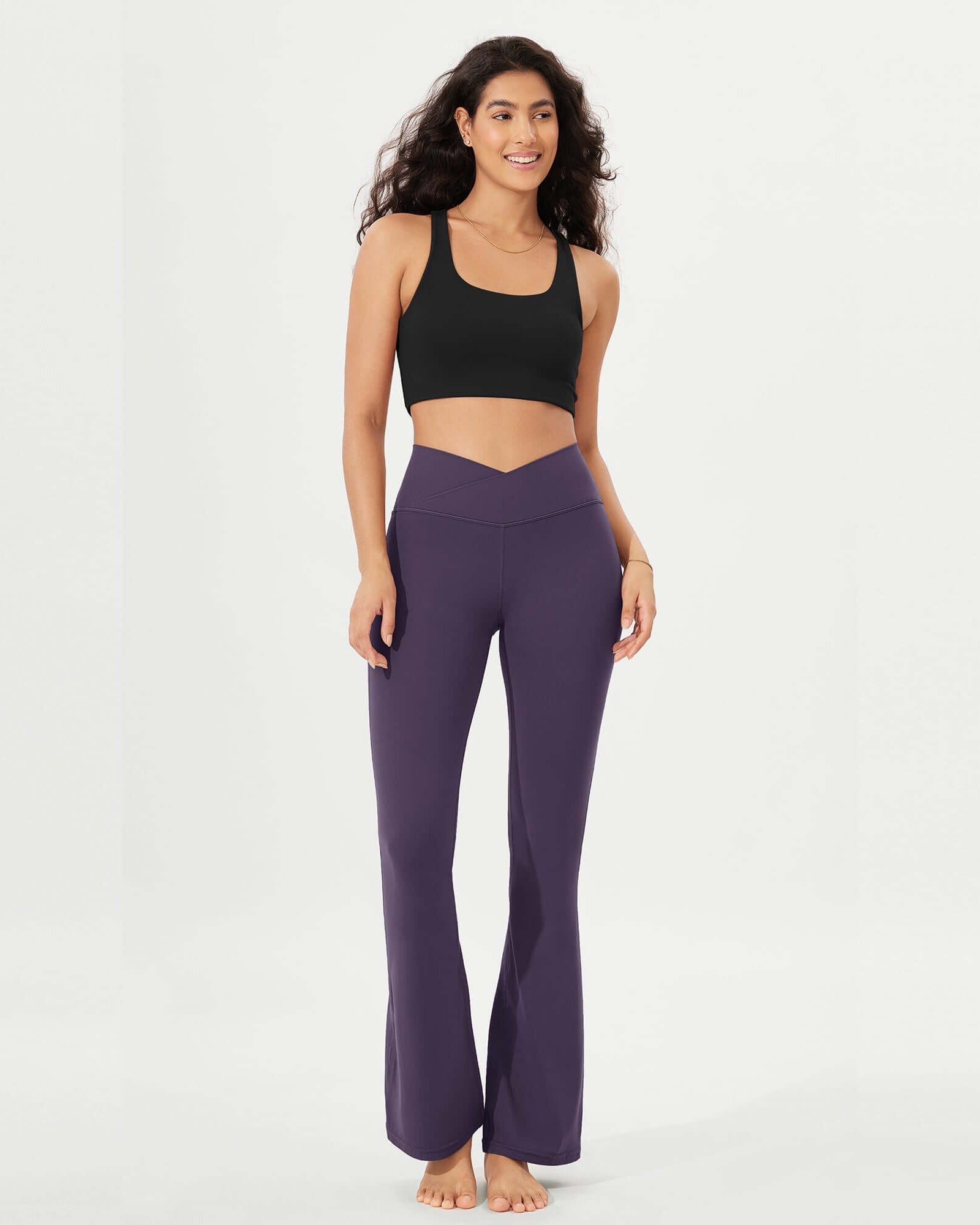 32 Cloud Feeling High Waist Bootcut Lounge Yoga Pants with Back - ododos