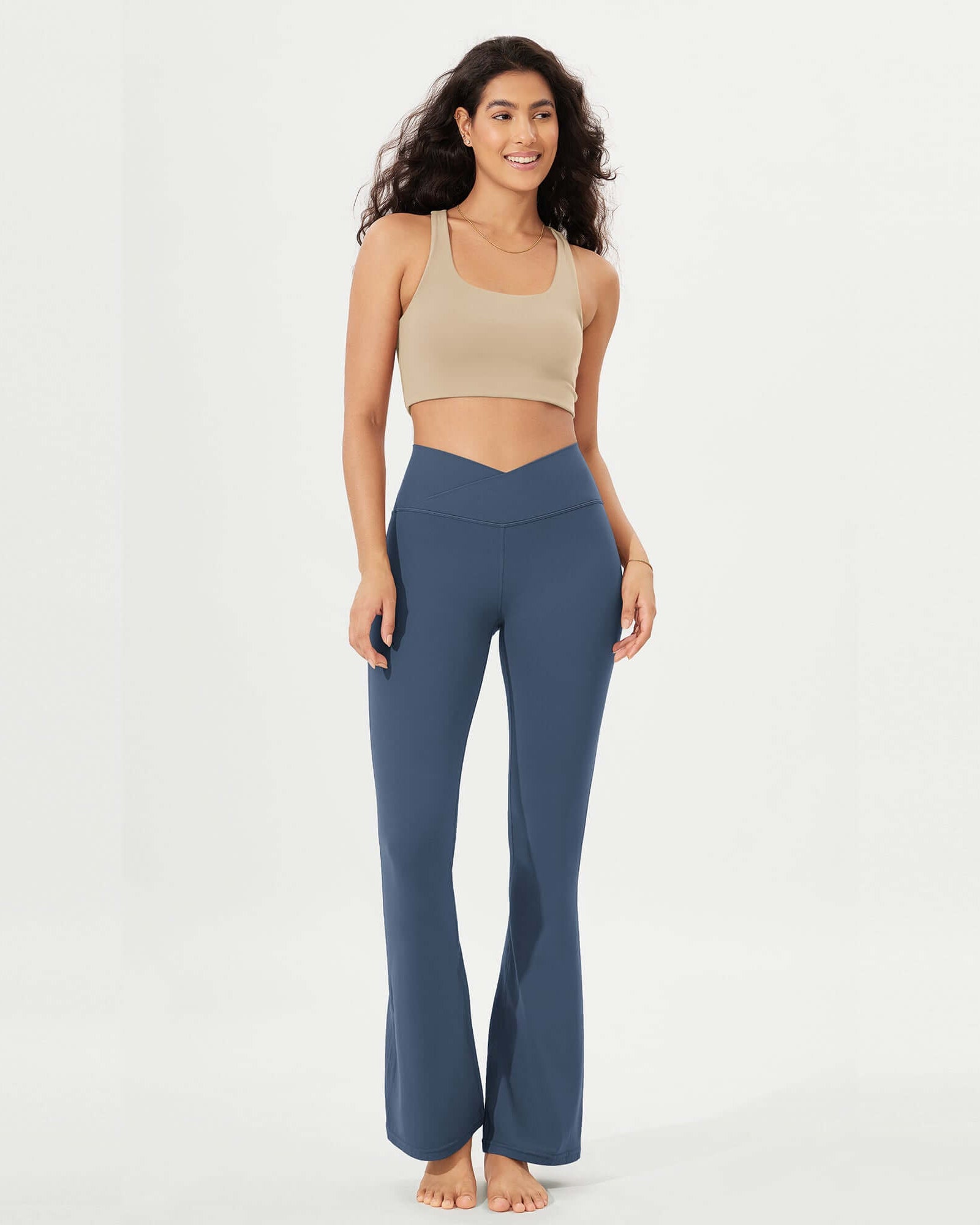 32 Cloud Feeling High Waist Bootcut Lounge Yoga Pants with Back - ododos