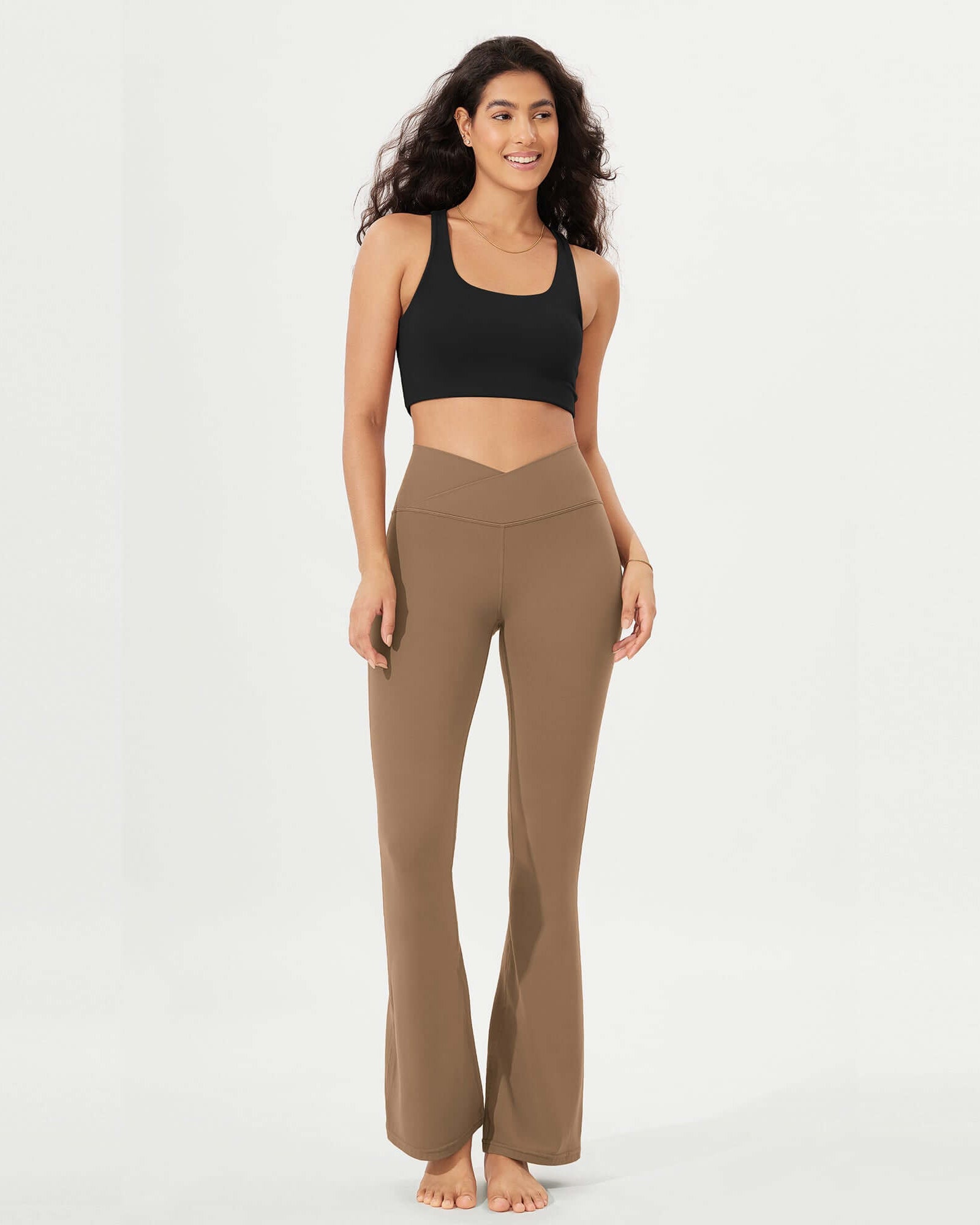 32 Cloud Feeling High Waist Bootcut Lounge Yoga Pants with Back - ododos