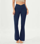 32 Cloud Feeling High Waist Bootcut Lounge Yoga Pants with Back Navy - ododos