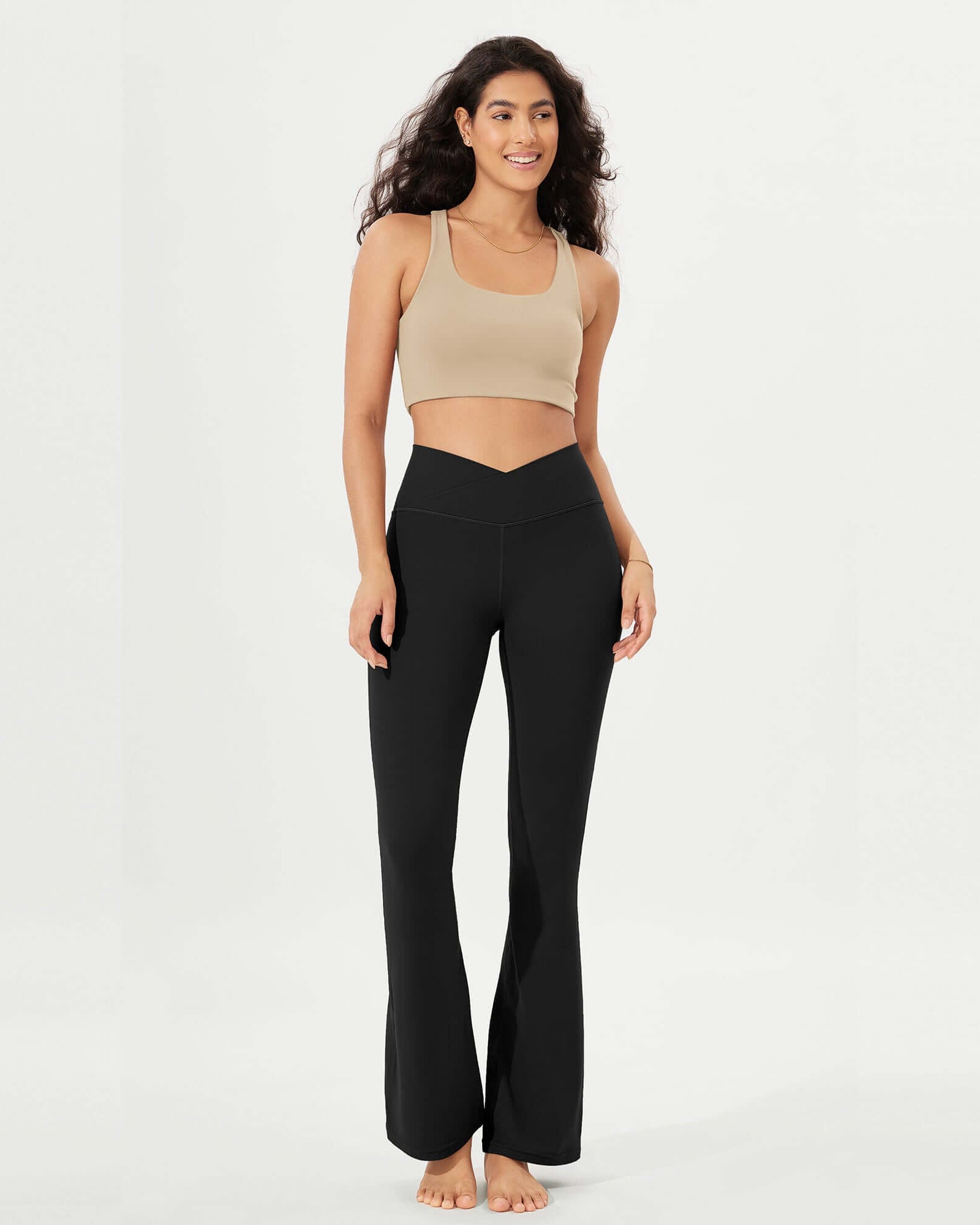 32 Cloud Feeling High Waist Bootcut Lounge Yoga Pants with Back - ododos