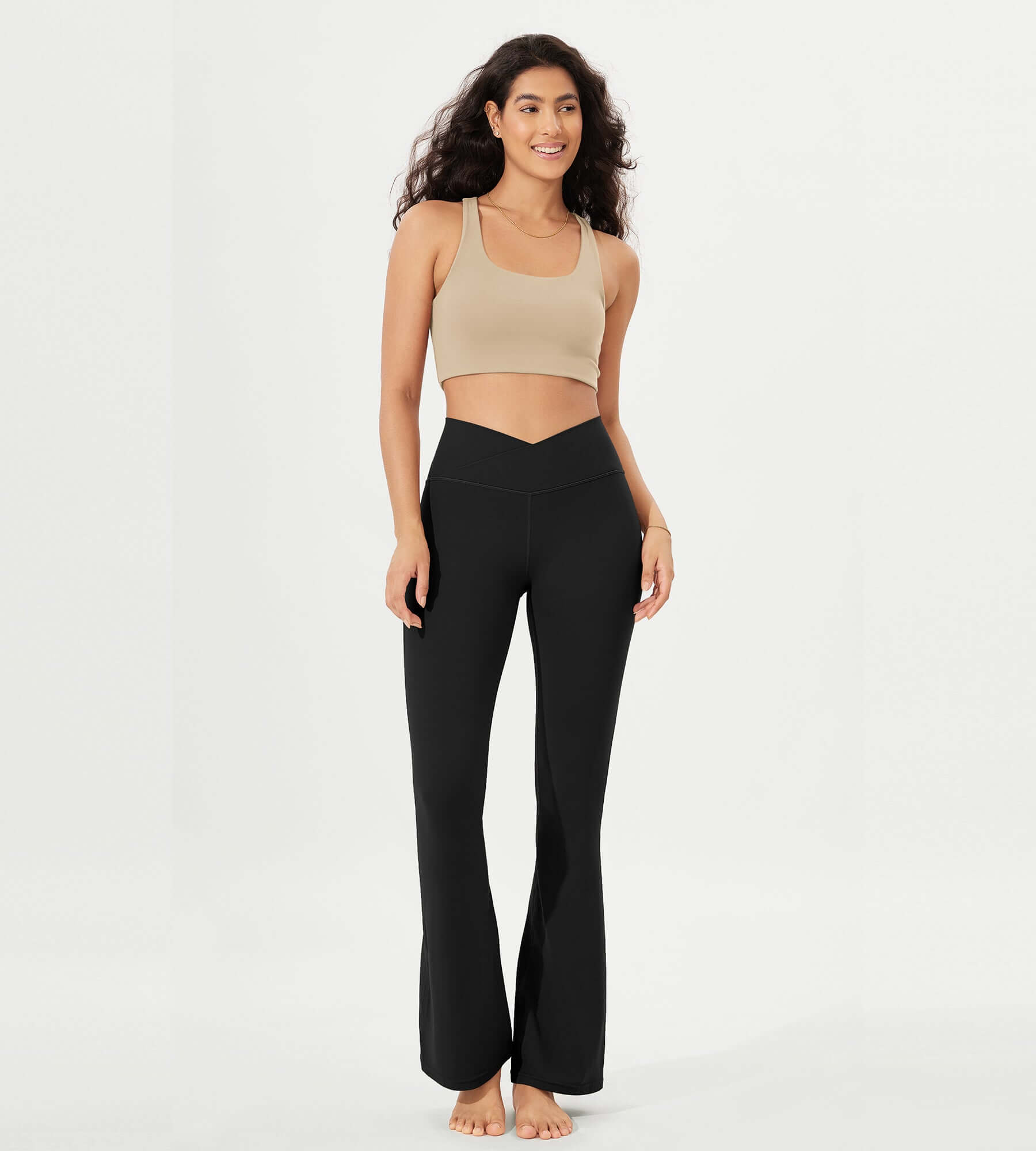 32 Cloud Feeling High Waist Bootcut Lounge Yoga Pants with Back - ododos