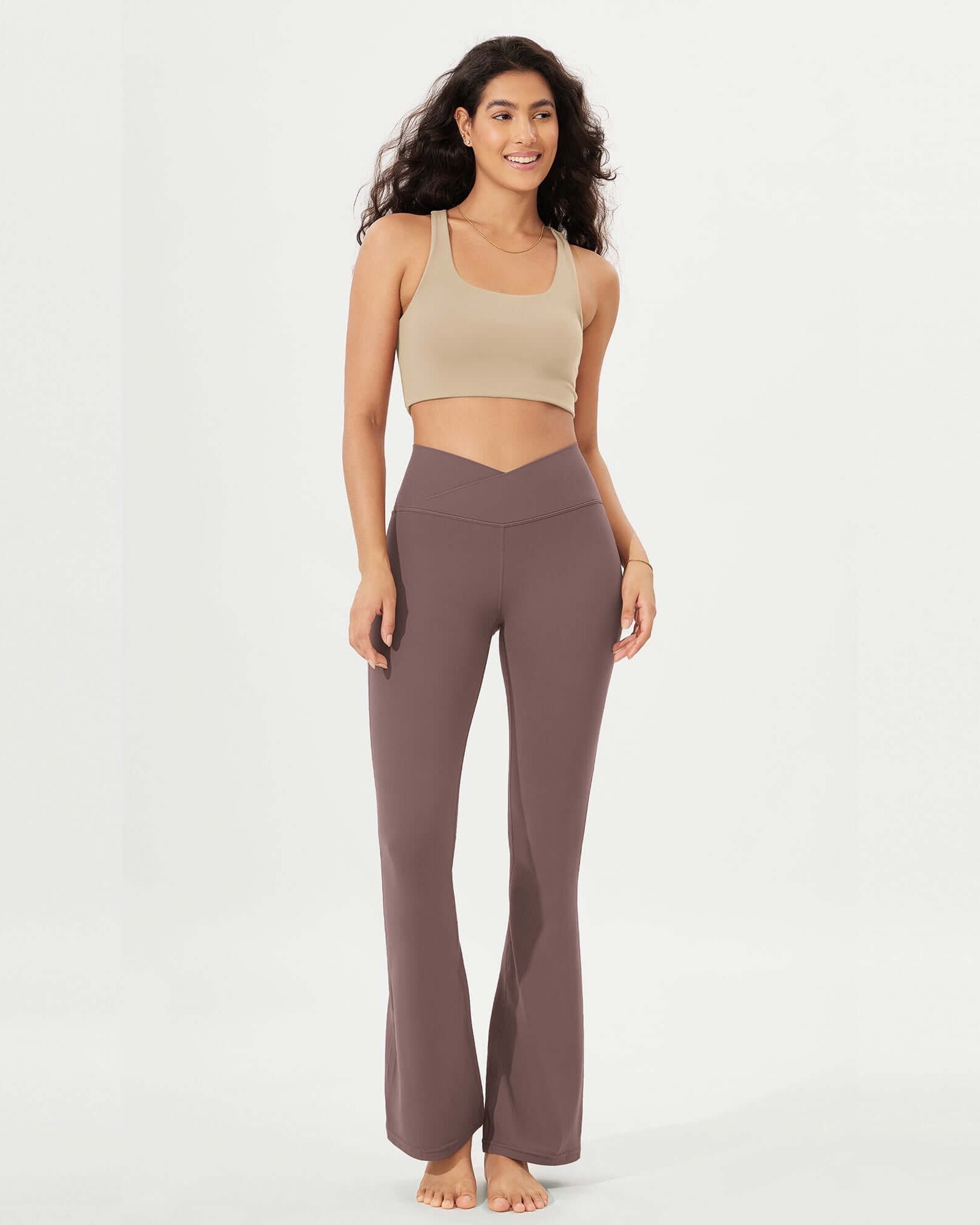 32 Cloud Feeling High Waist Bootcut Lounge Yoga Pants with Back - ododos