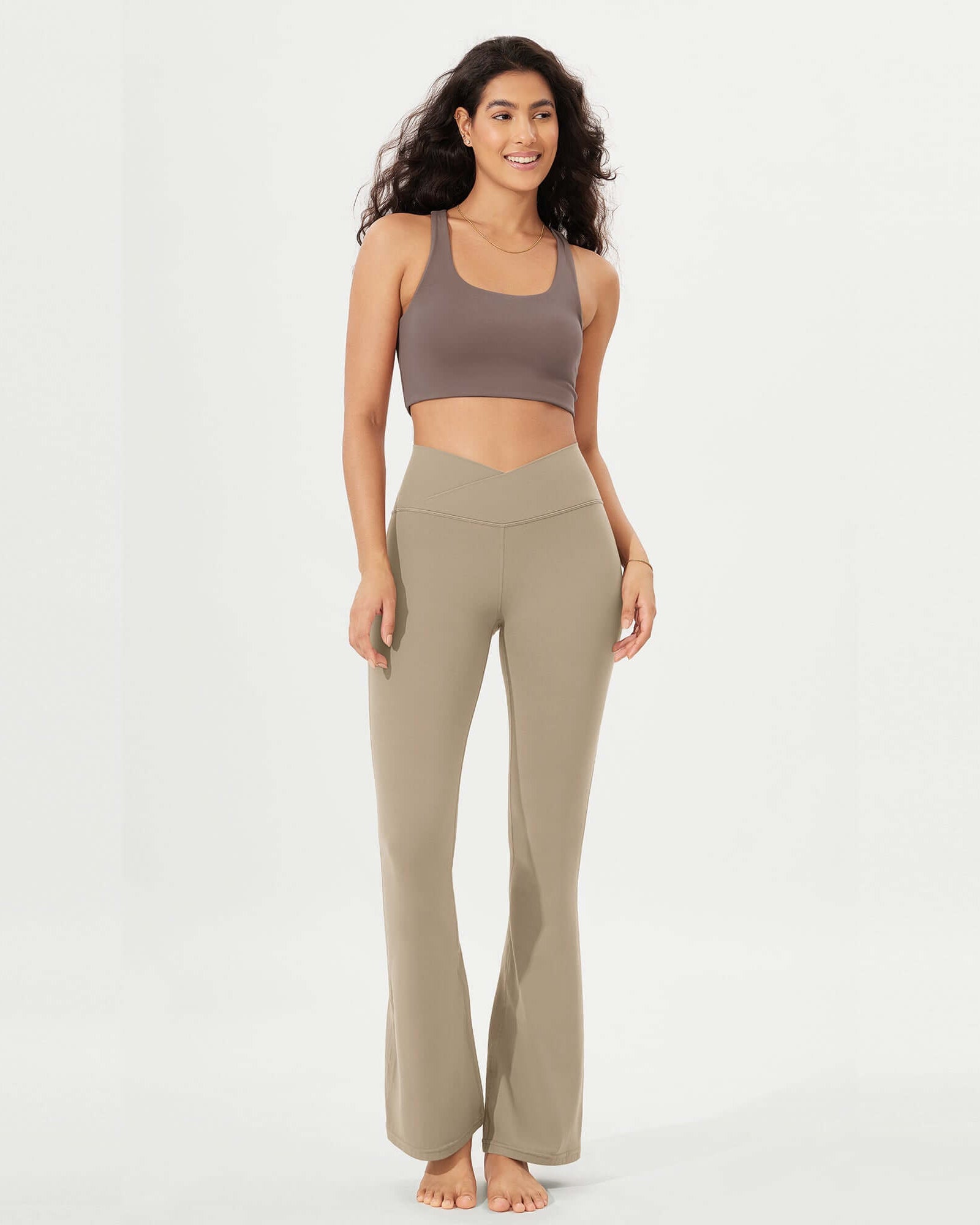 32 Cloud Feeling High Waist Bootcut Lounge Yoga Pants with Back - ododos